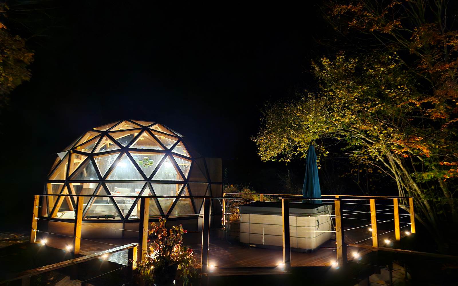 Photo dôme nuit