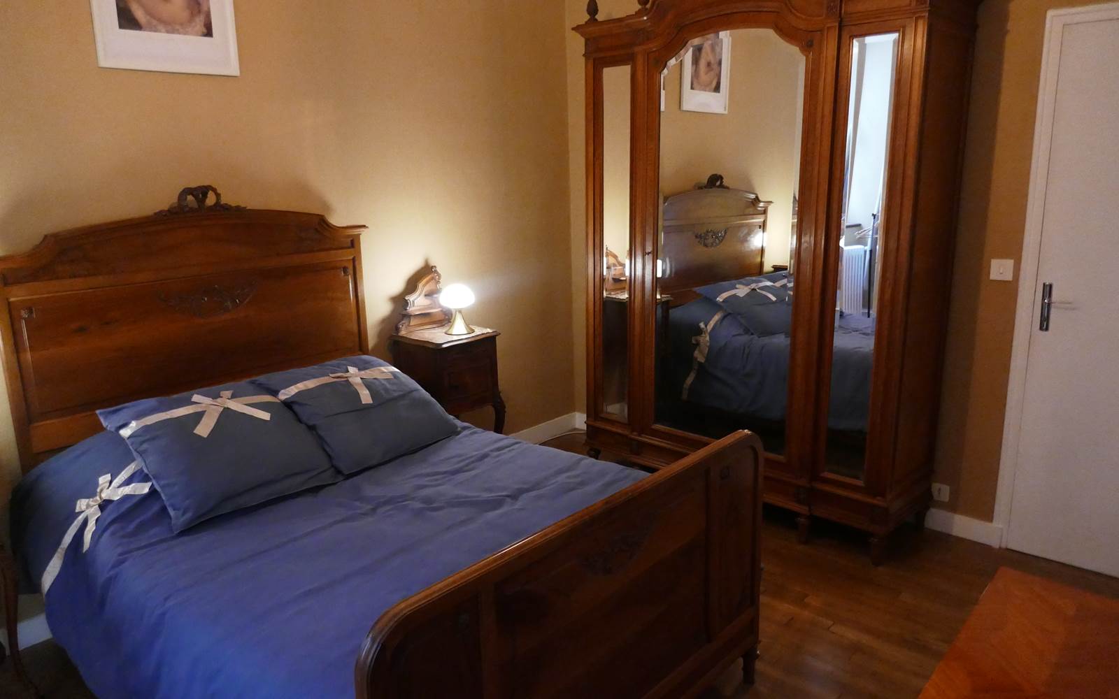 Chambre Klimt lit double