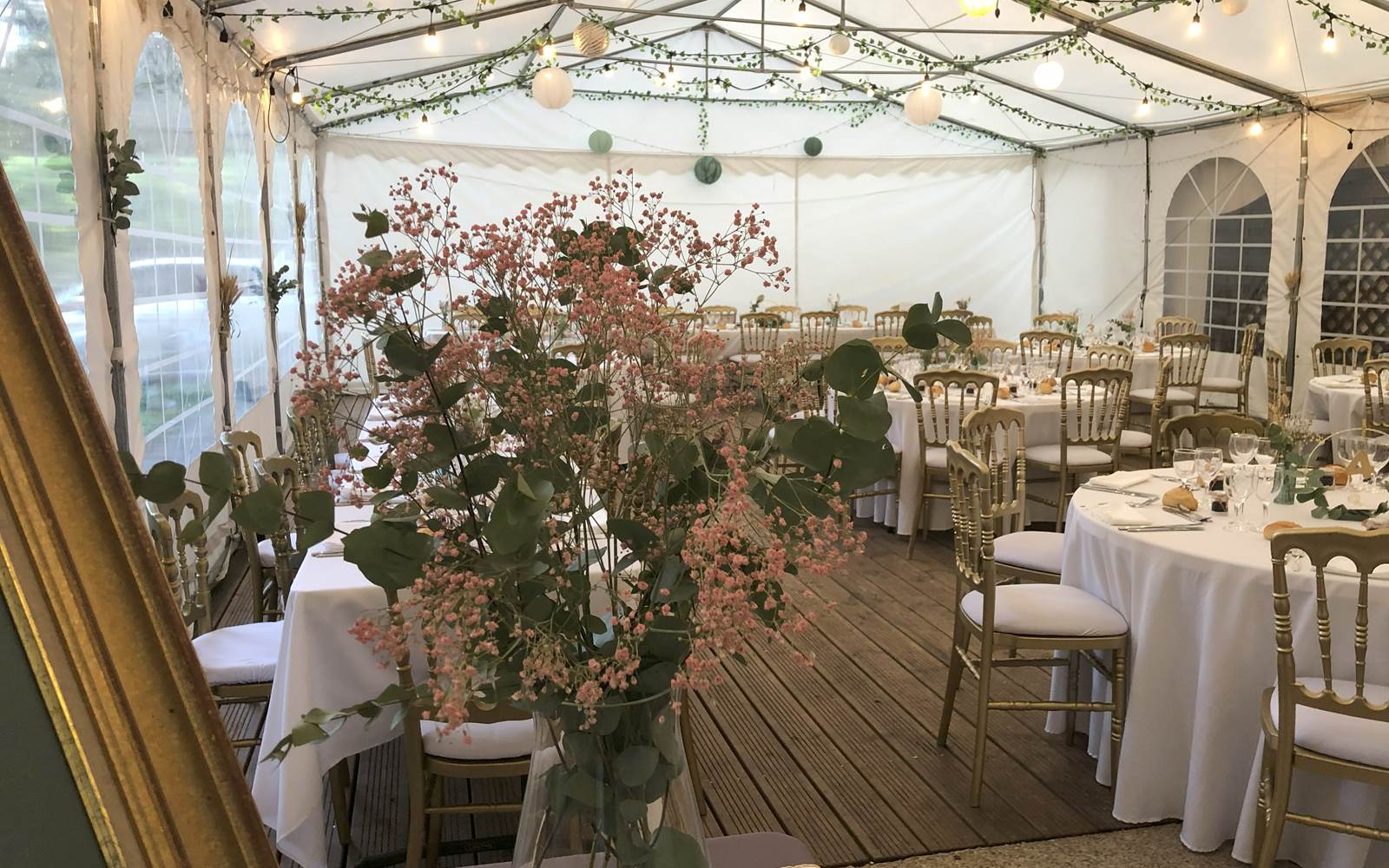 Mariage, diner sur la terrasse - La villa rochette