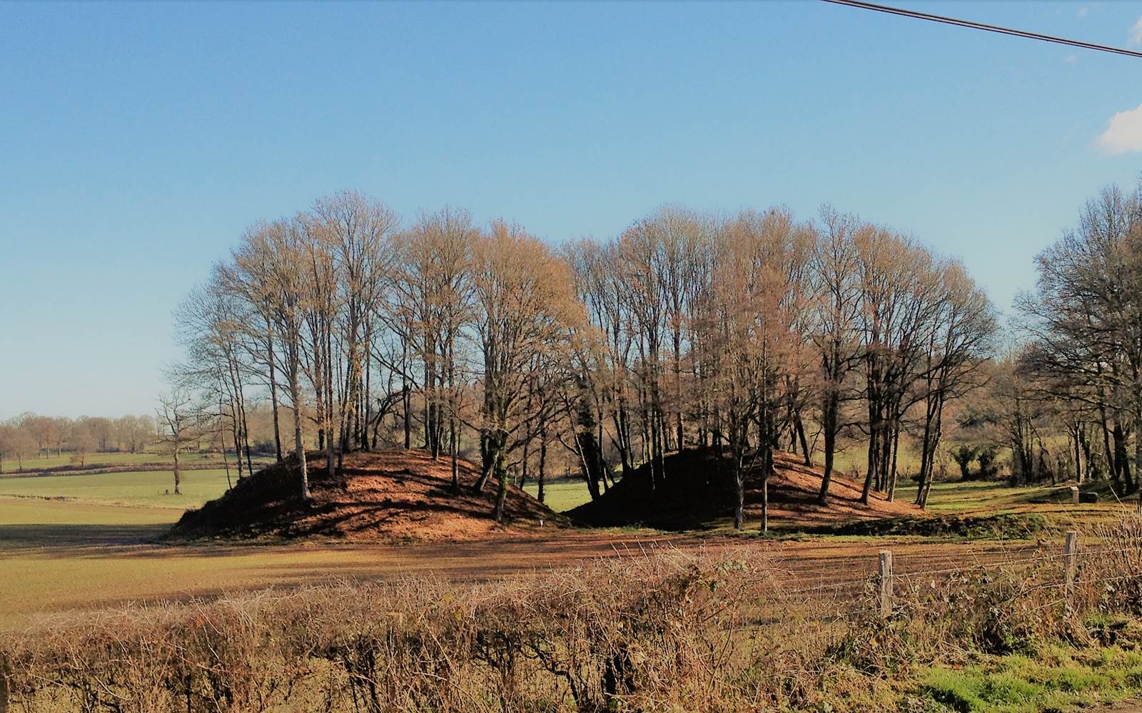 Les Mottes Castrales de l'An Mil en face du Domaine de Louveraude