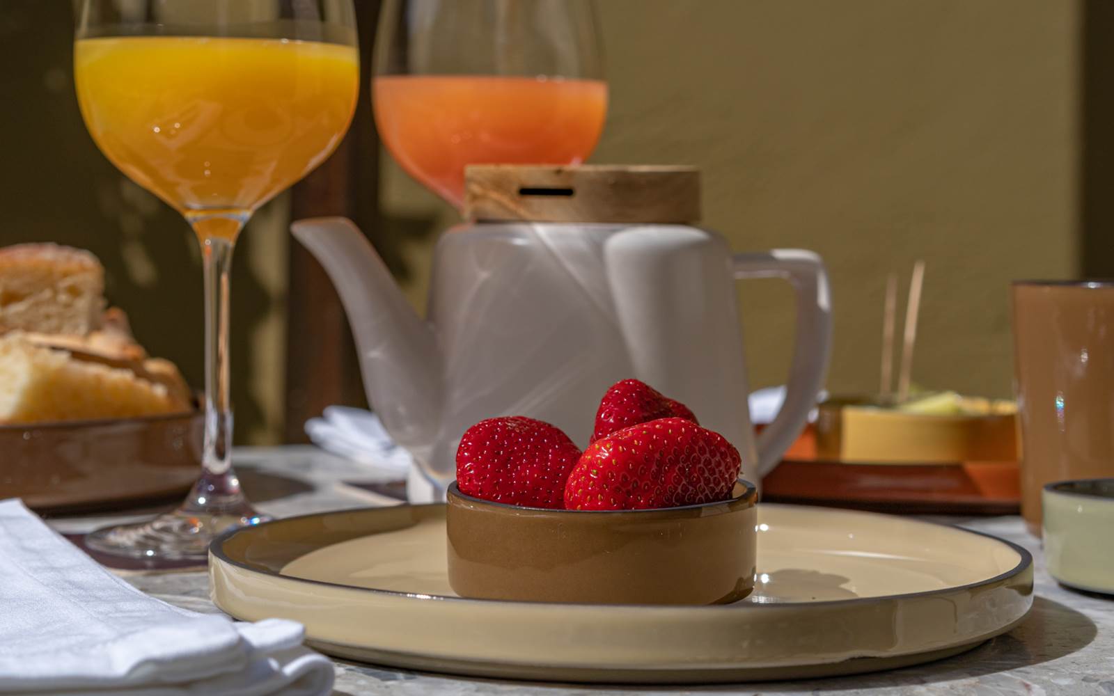 Petit dej Fruits de saison Marcelle en Camargue