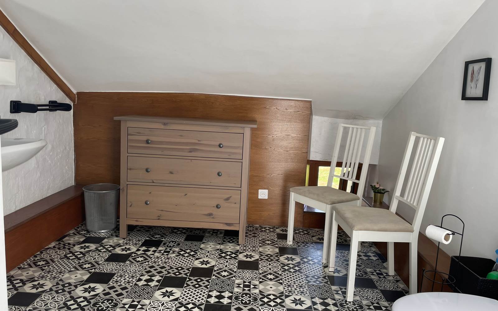 Photo de la  salle de bain de la Chambre Champagne - Chambres d'hôtes La Grange Richard à Dinsac
