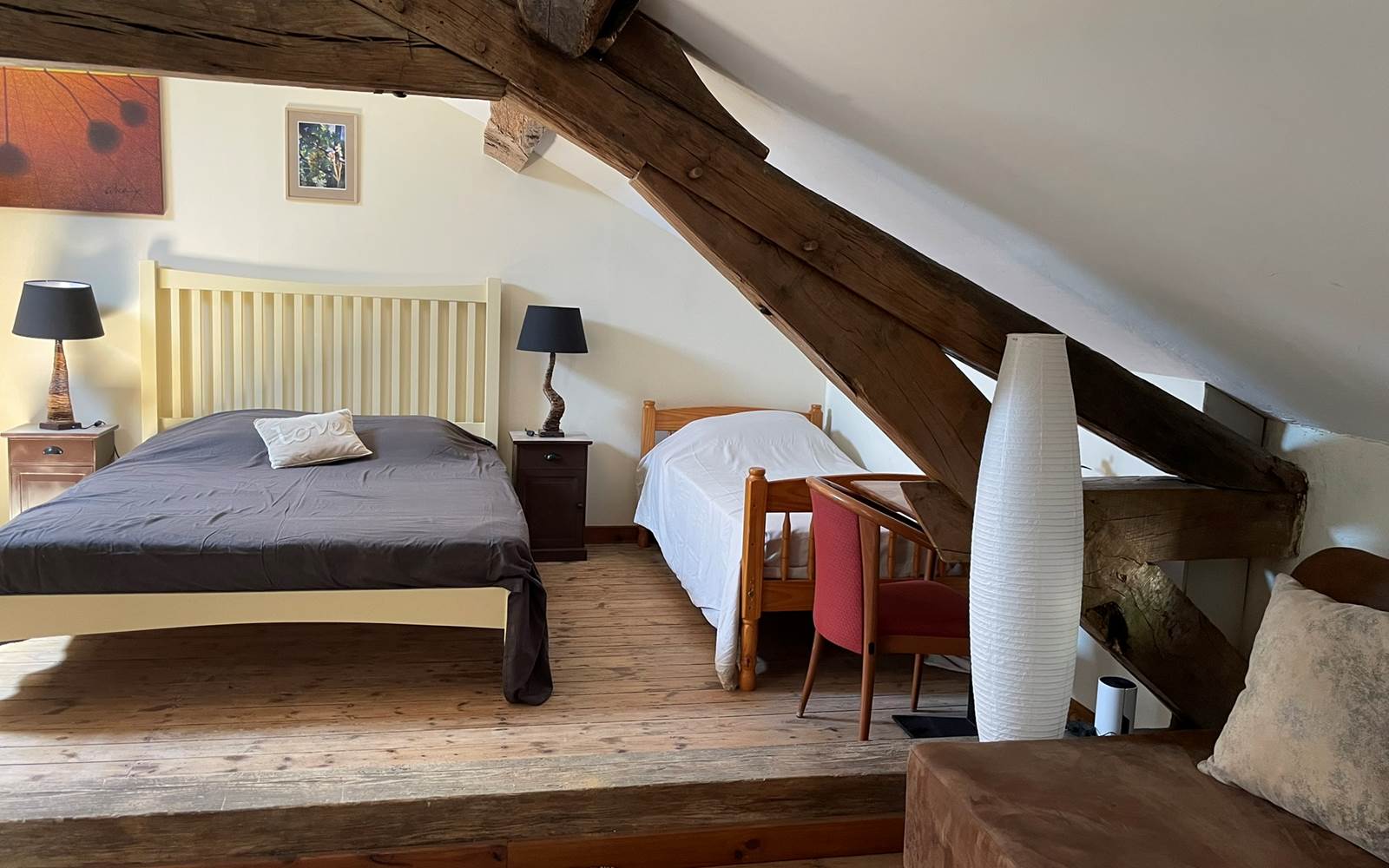 Photo de la Chambre Champagne - Chambres d'hôtes La Grange Richard à Dinsac
