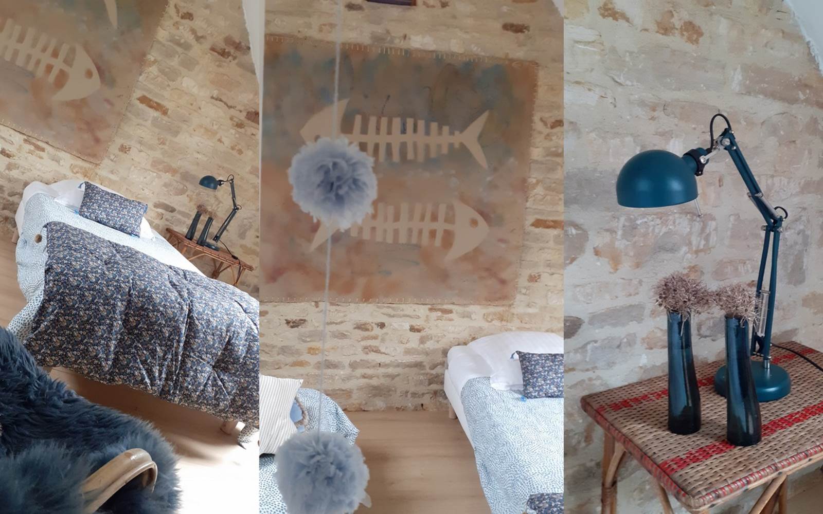 Chambre enfants suite familiale à La Malposte à Reviers