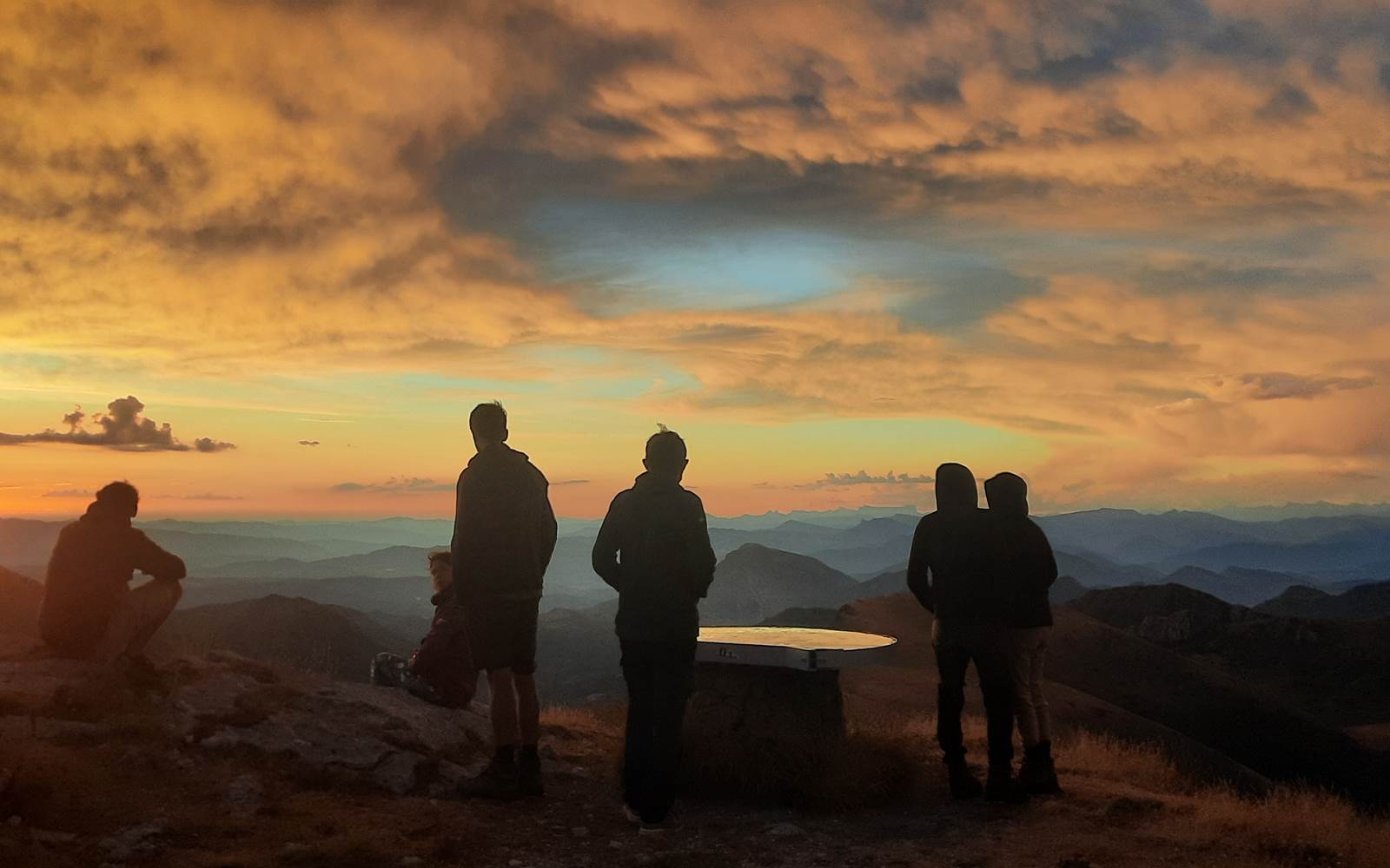 Couché de soleil Mont Chiran