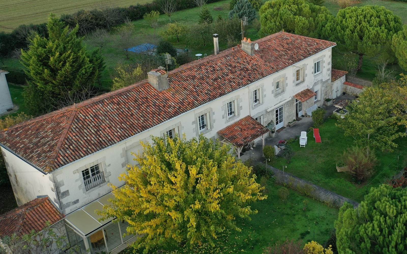 Domaine de Pelouaille - vue aérienne