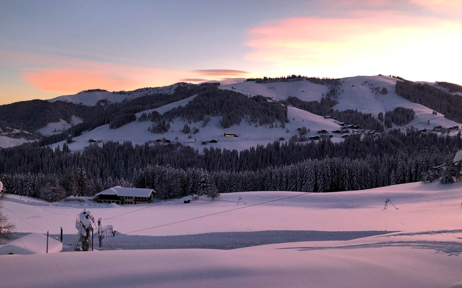 Espace Diamand, Crest Voland, Vue depuis le Chalet des Molliettes