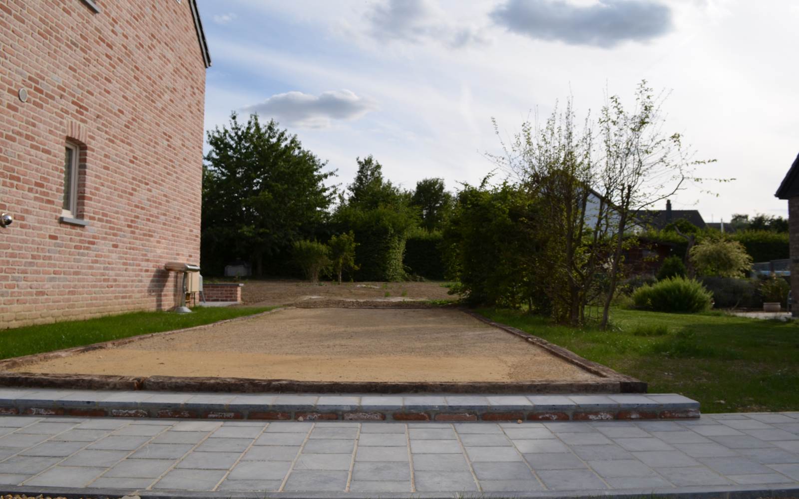 Le terrain de pétanques