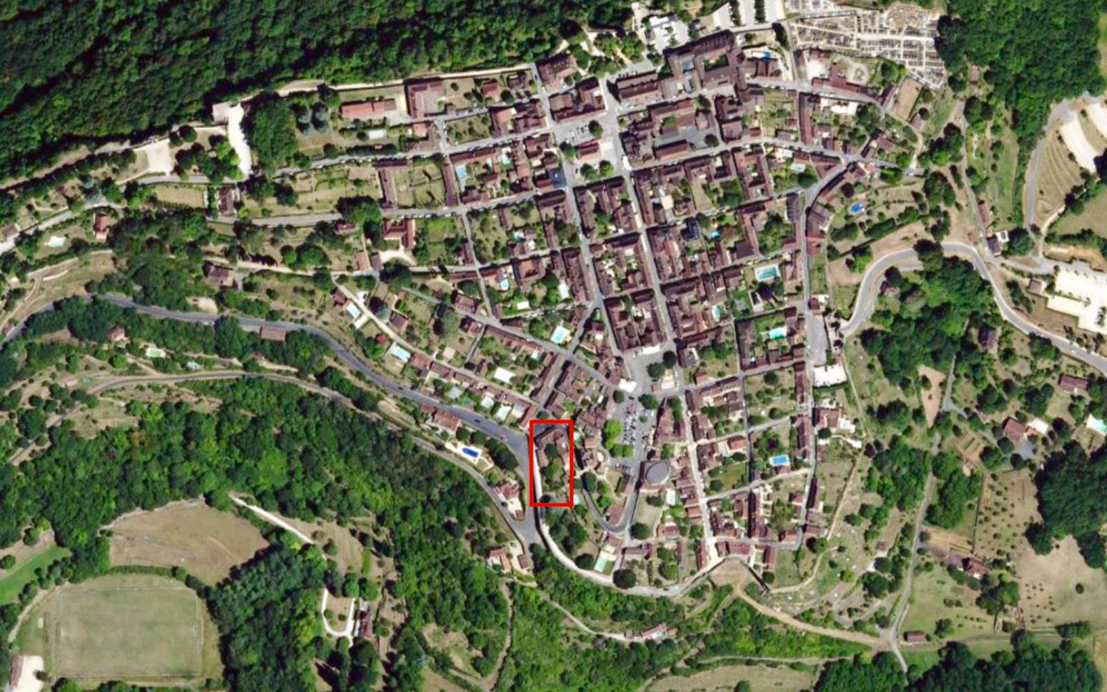 1 Logis à Domme: Plan de la bastide de Domme