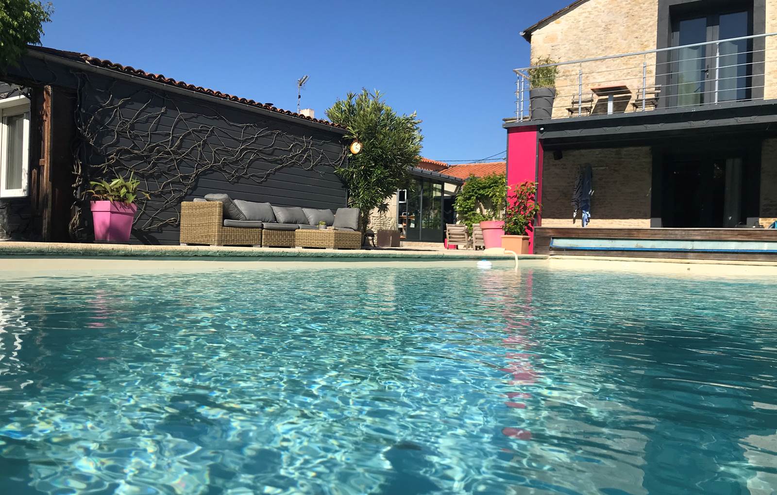 Piscine d'eau salée très douce-carousel