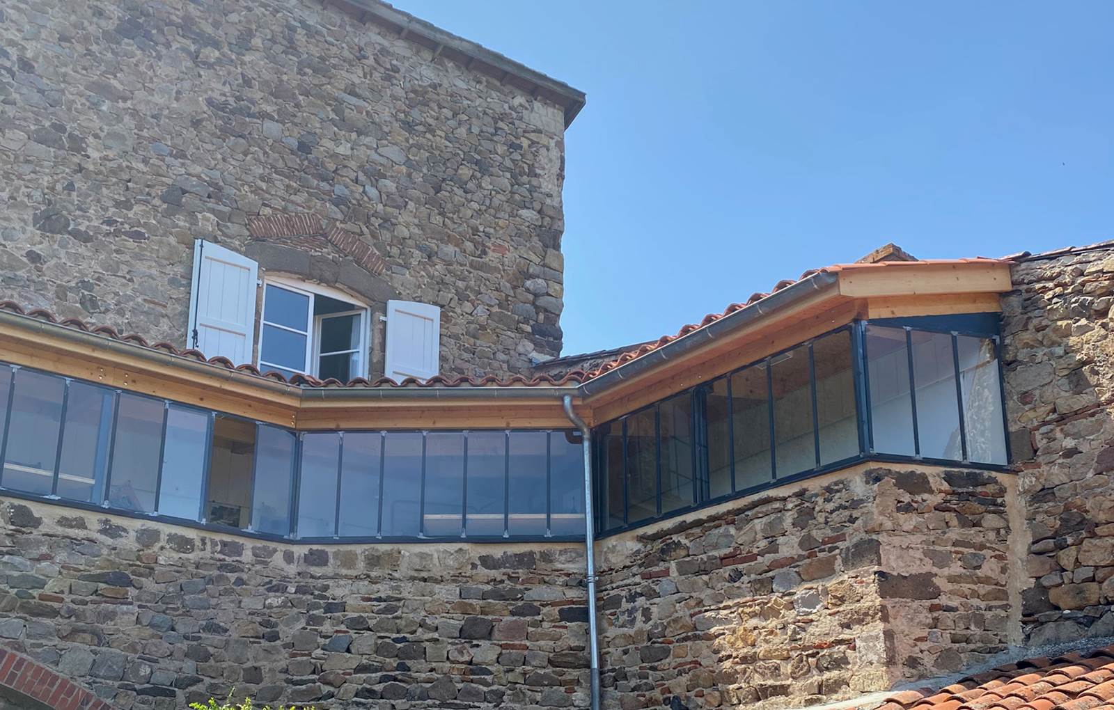 ERMITAGE SAINT-VINCENT - La Grande Verrière depuis les jardins-carousel