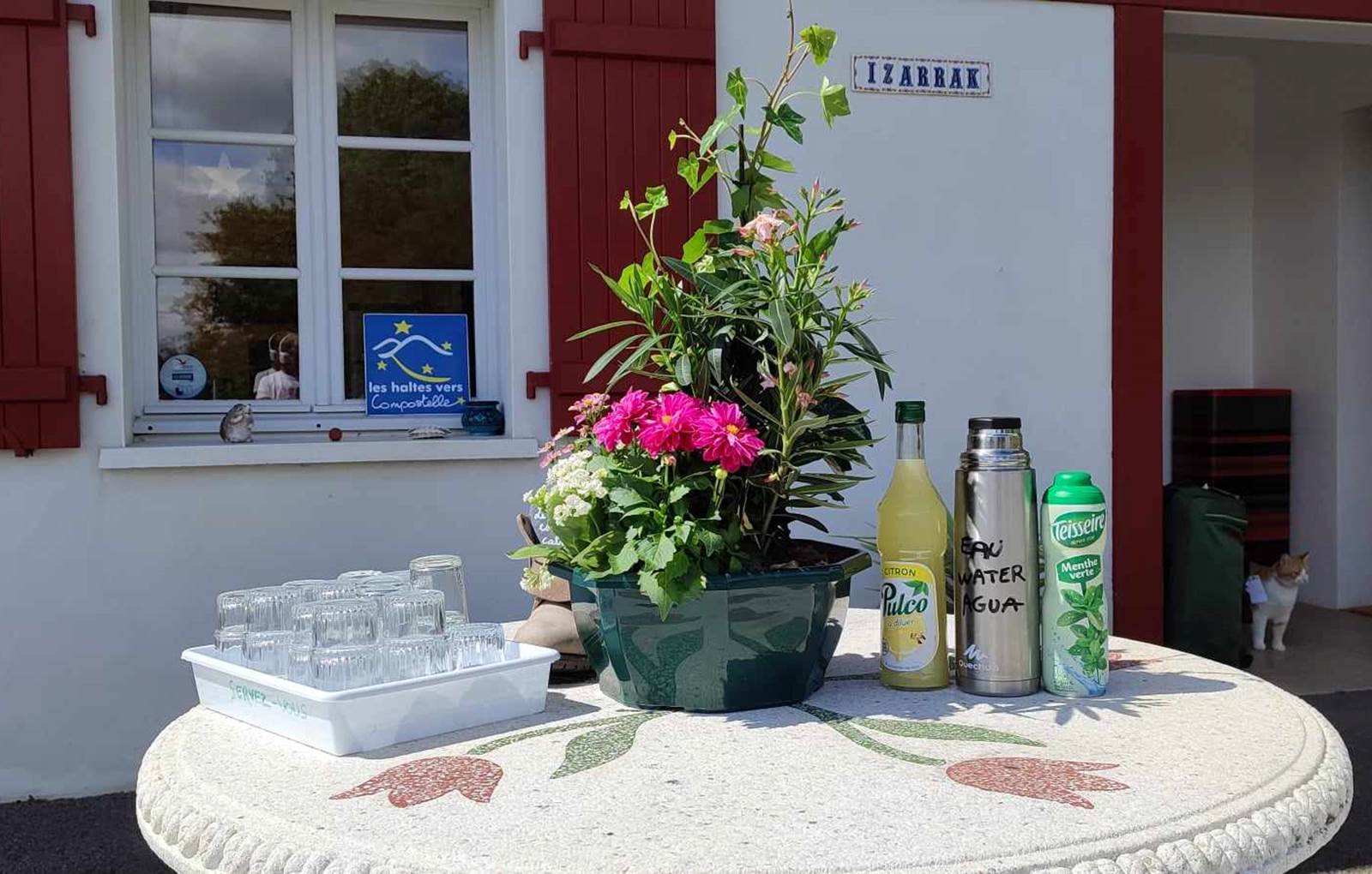 Boissons de bienvenue compostelle ostabat-carousel