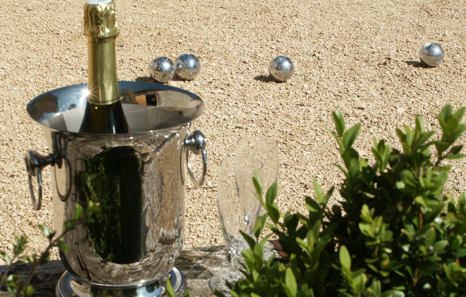 Une partie de pétanque-carousel