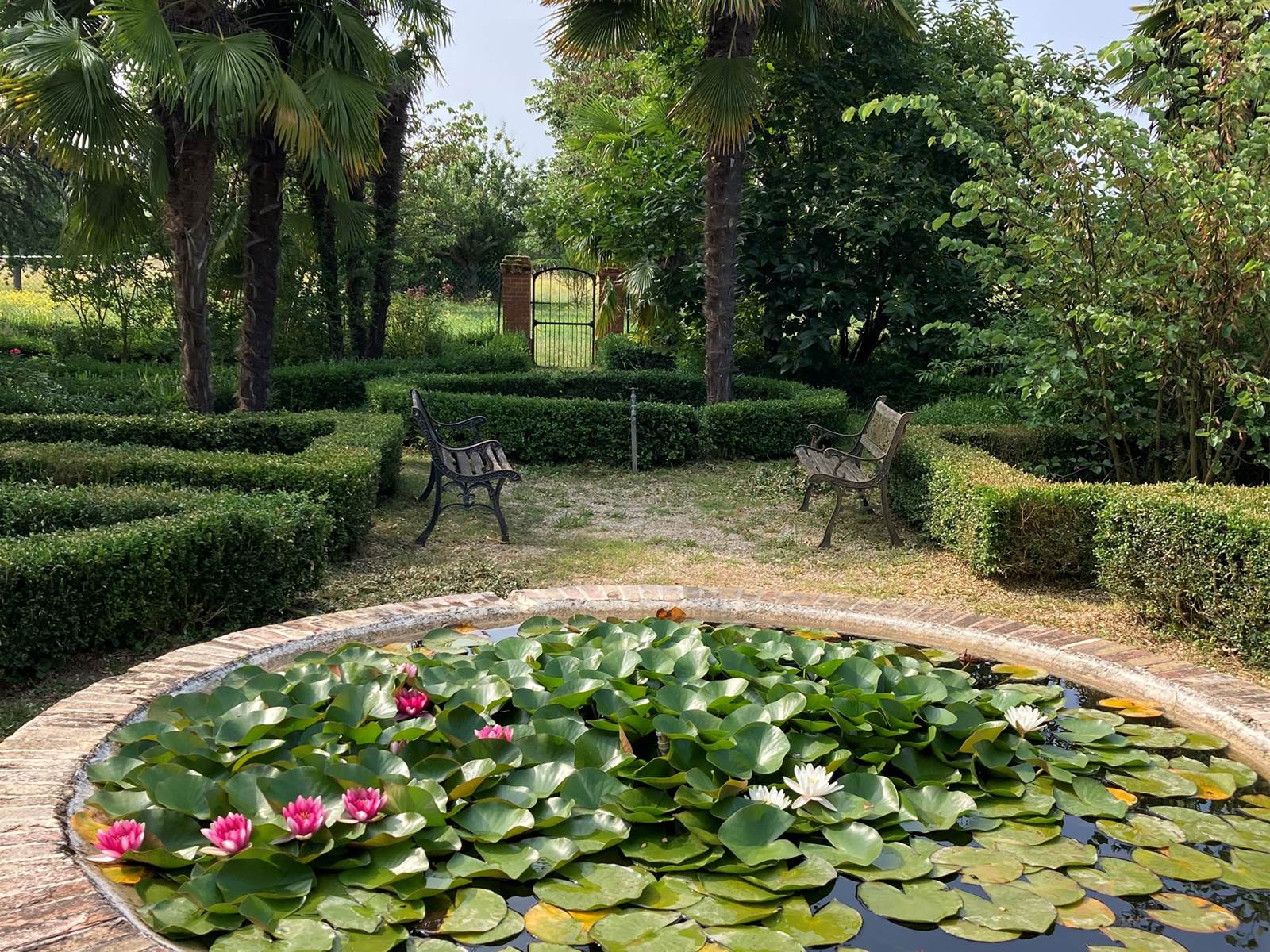 Jardin à la française Domaine de Ménerque