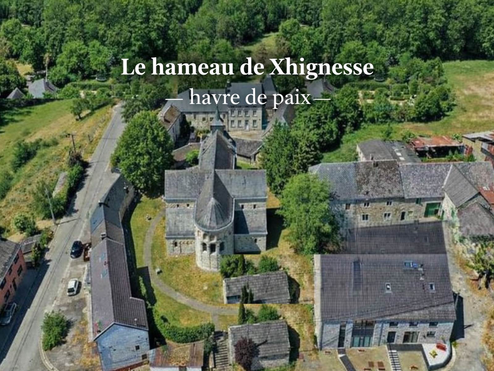 Vue aérienne des principales habitations