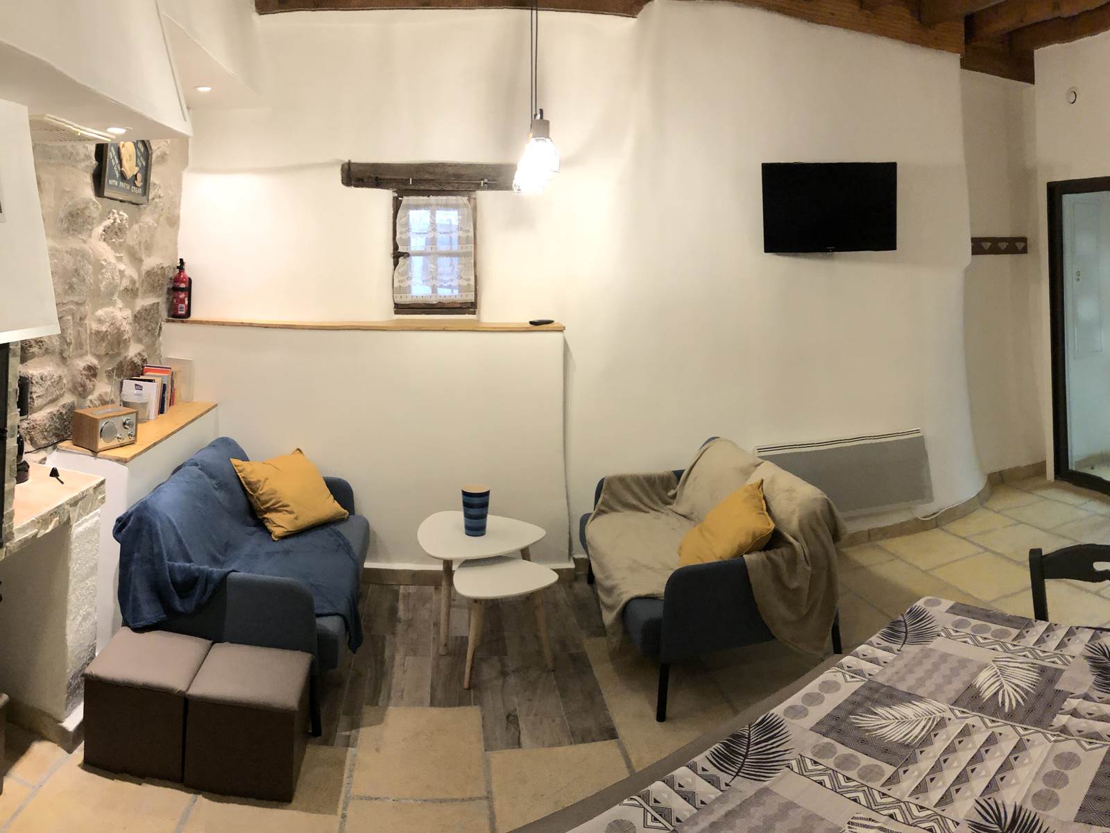 le séjour de la maison des Tisserands