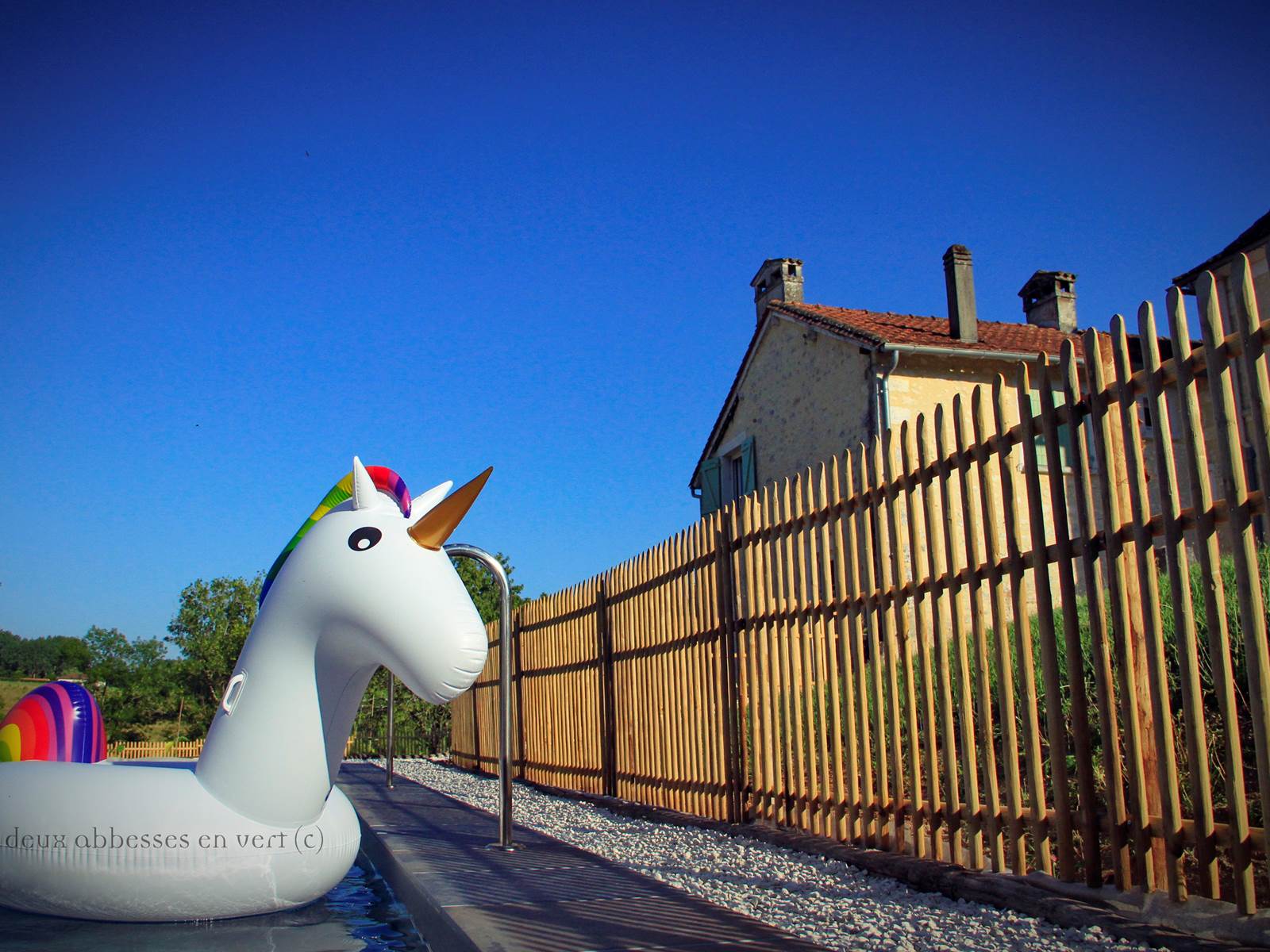 Piscine Chauffée 4 x 14 m / Volet Roulant Immergé / Deux cascades massantes