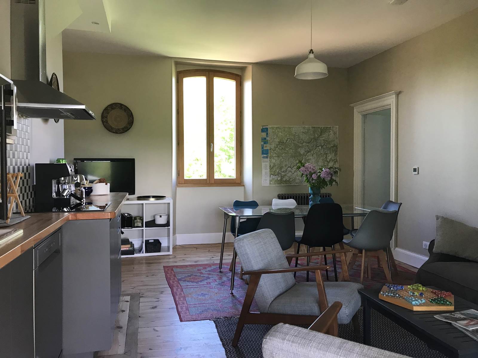 La cuisine salon commune