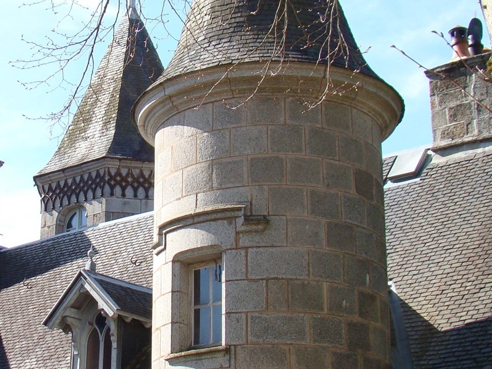 Château de Crocq, côté parc.