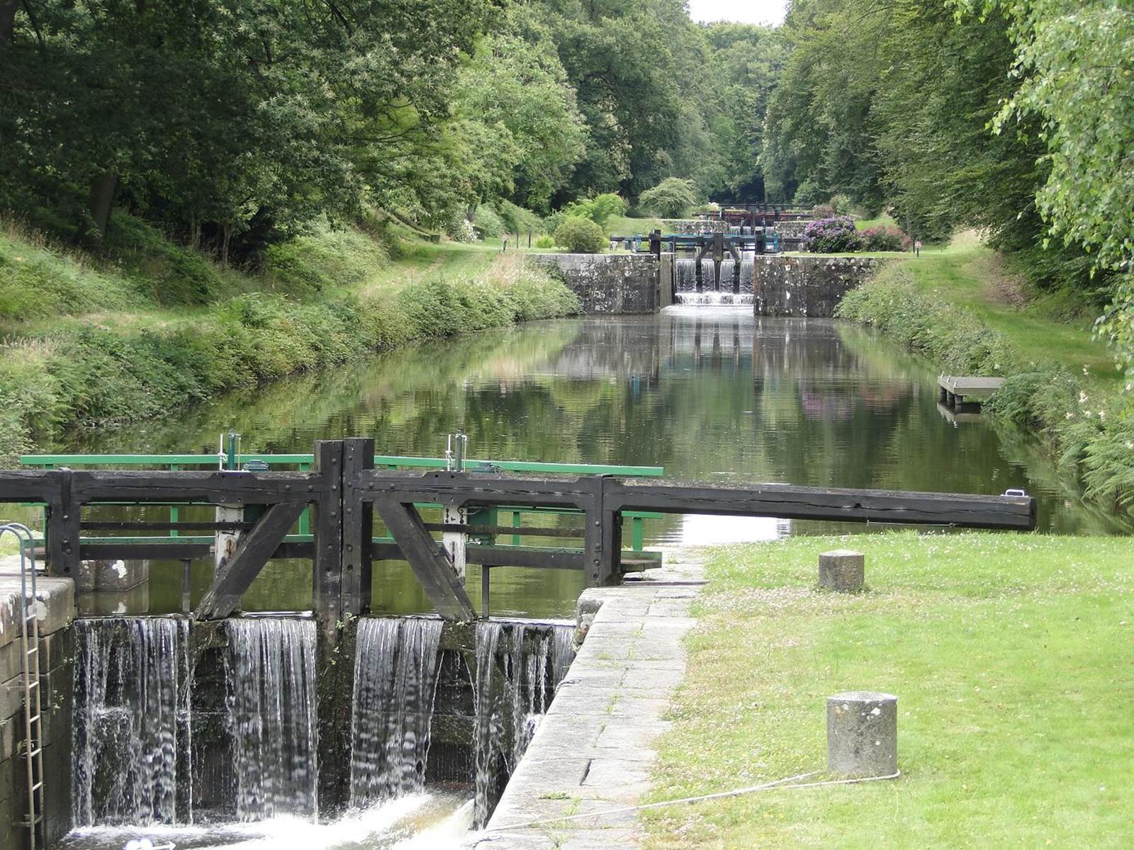 Le site des onze écluses sur le Canal d'Ille et Rance