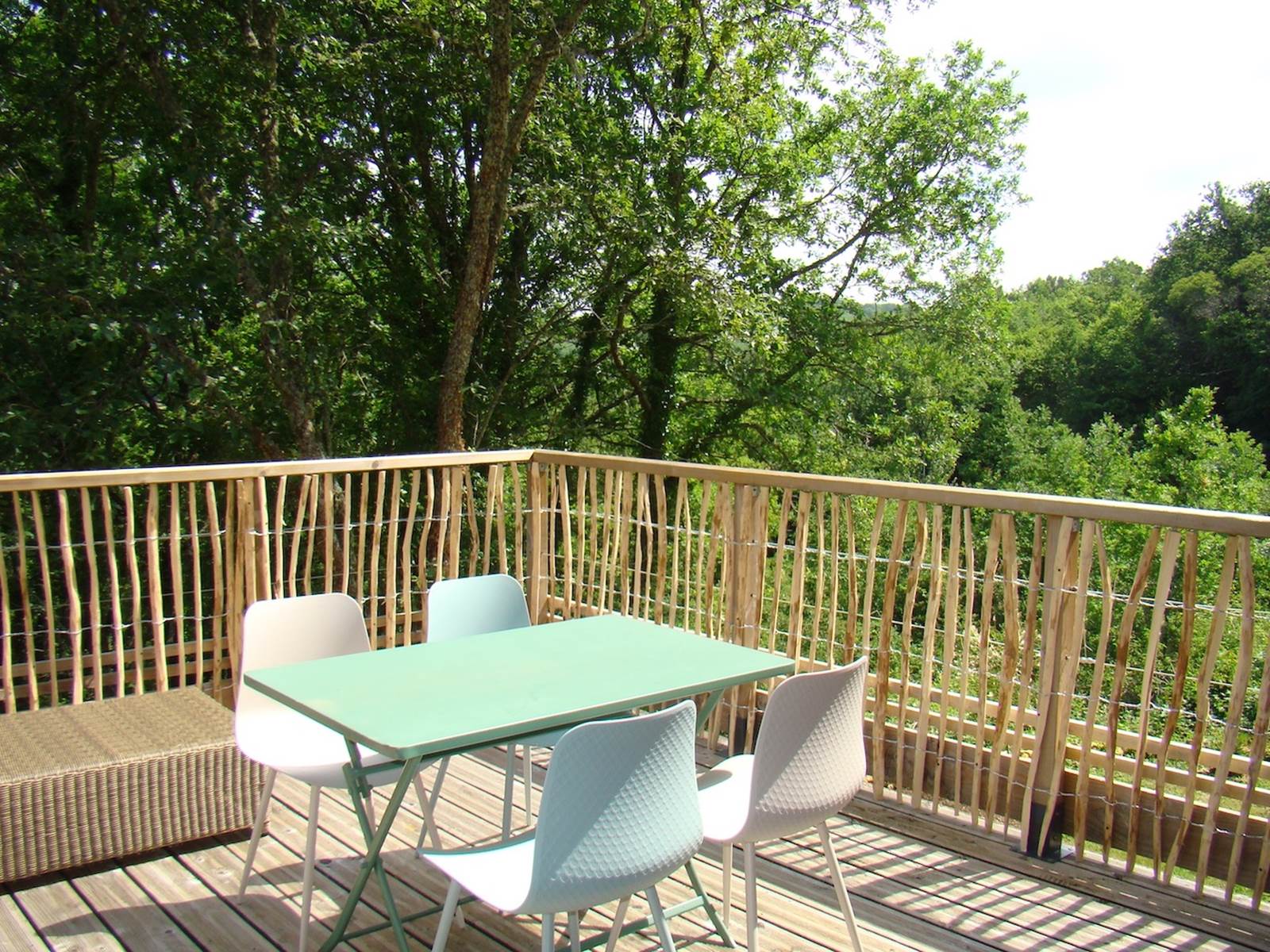terrasse en hauteur pour observer les animaux ...