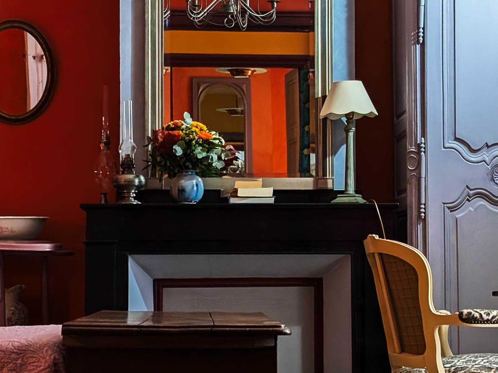 chambre George Sand - vue chemine´e