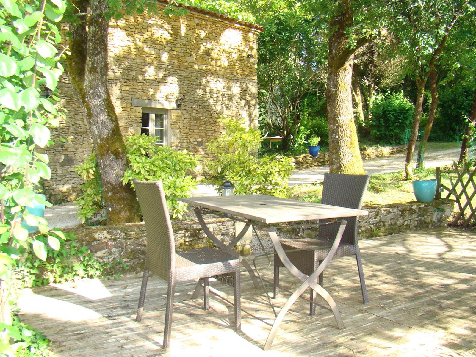 Terrasse chambre prune