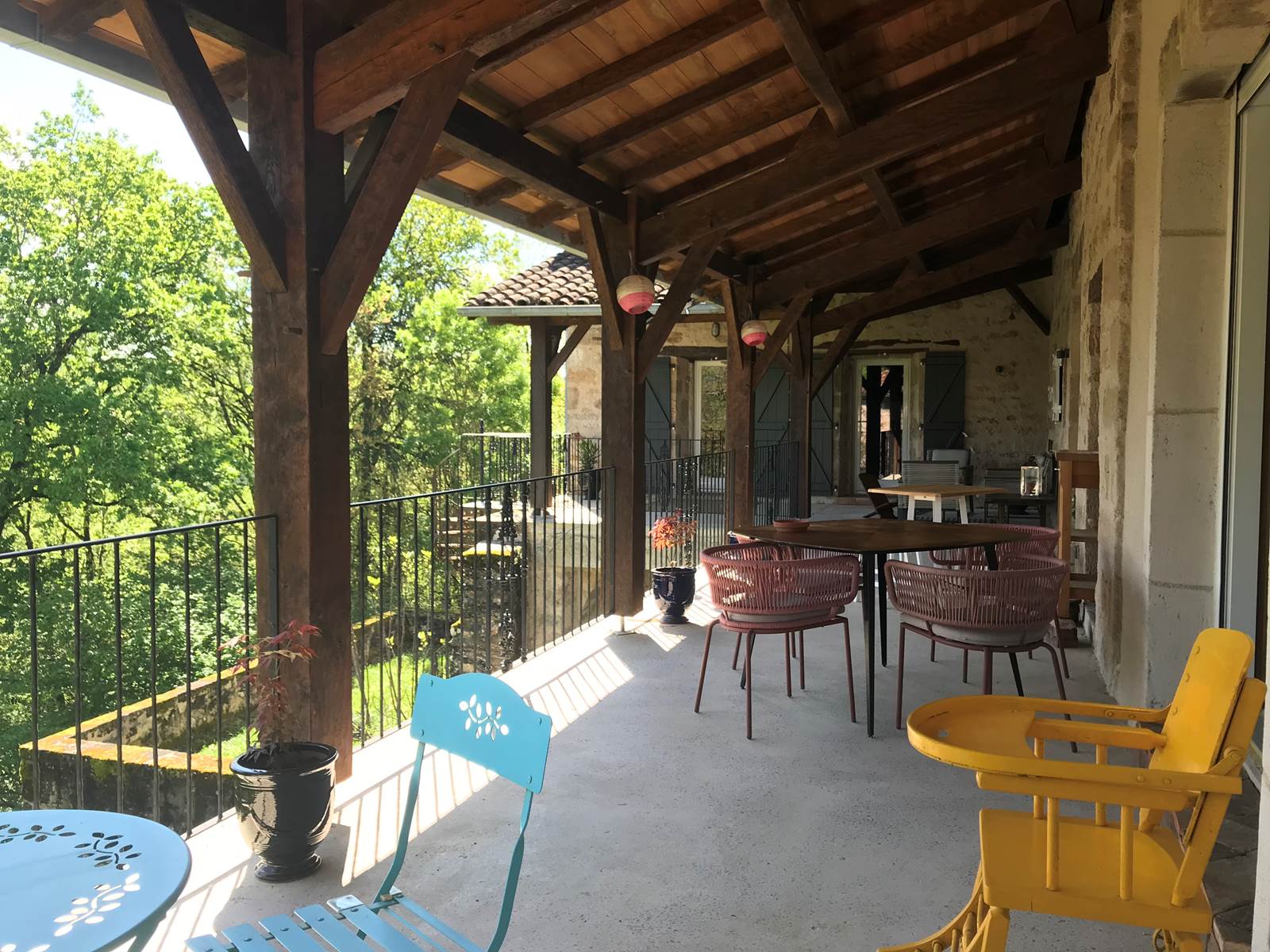 la grande terrasse commune