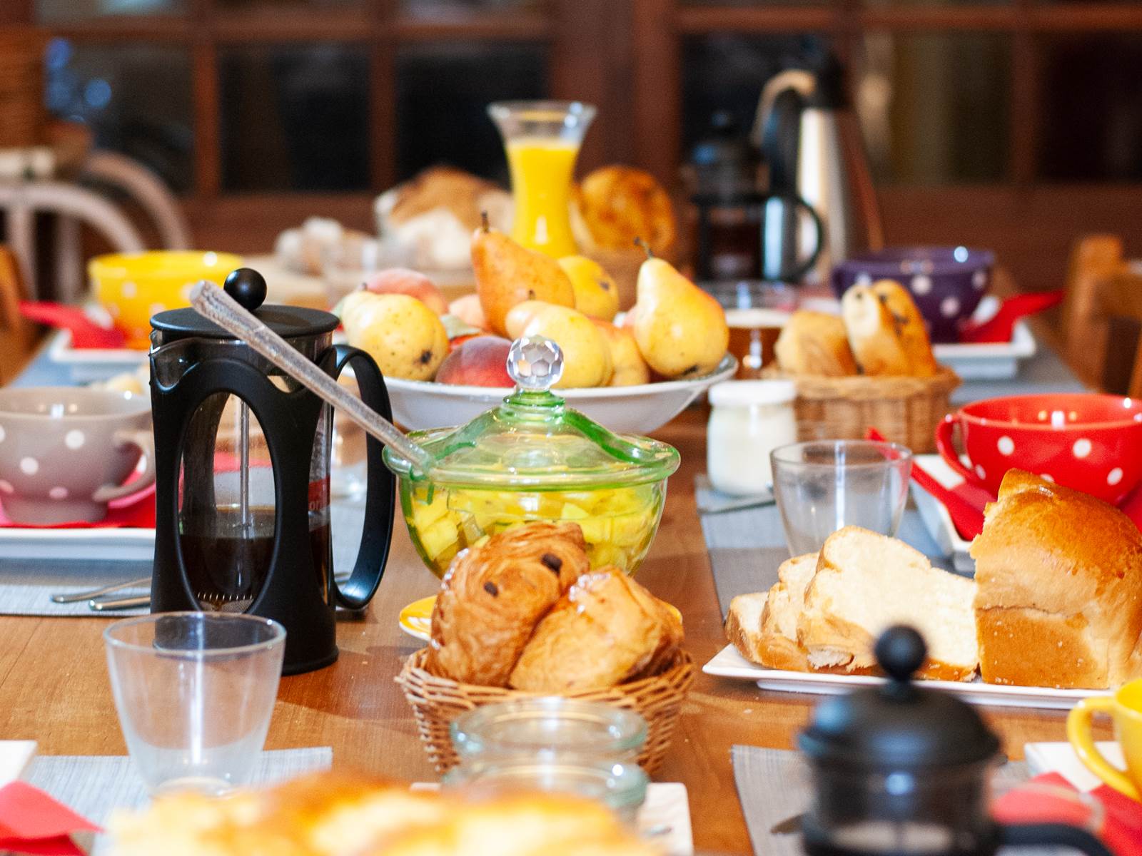 les chambres des dames table´e petit de´jeuner