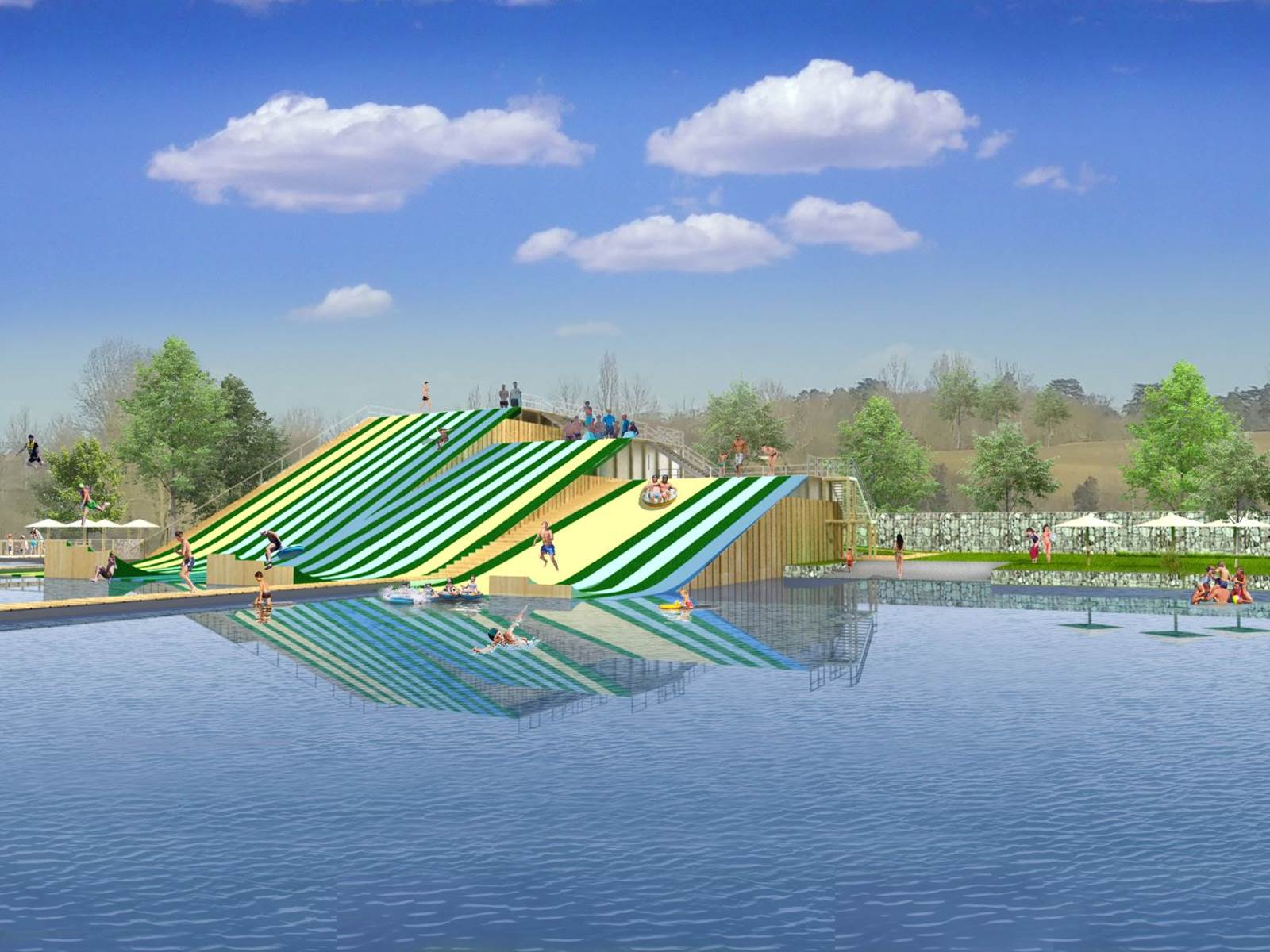 Nouveauté 2023 : le Waterjump et ses toboggans aquatiques pour des frissons garantis !