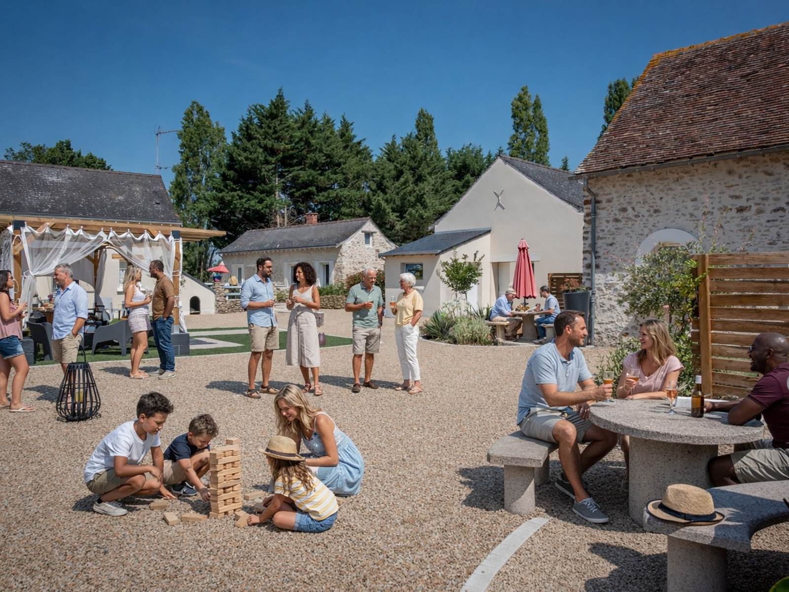 Moment de détente en plein air