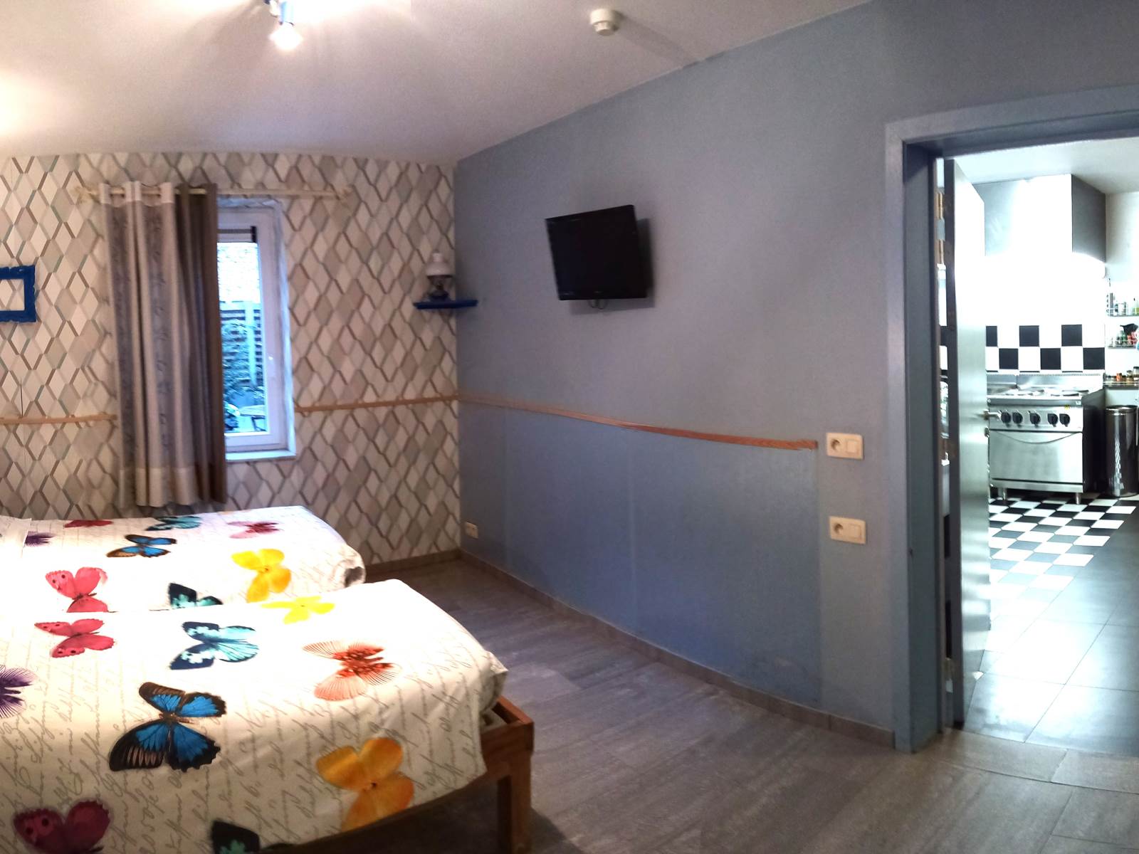 Beau panorama chambre cuisine