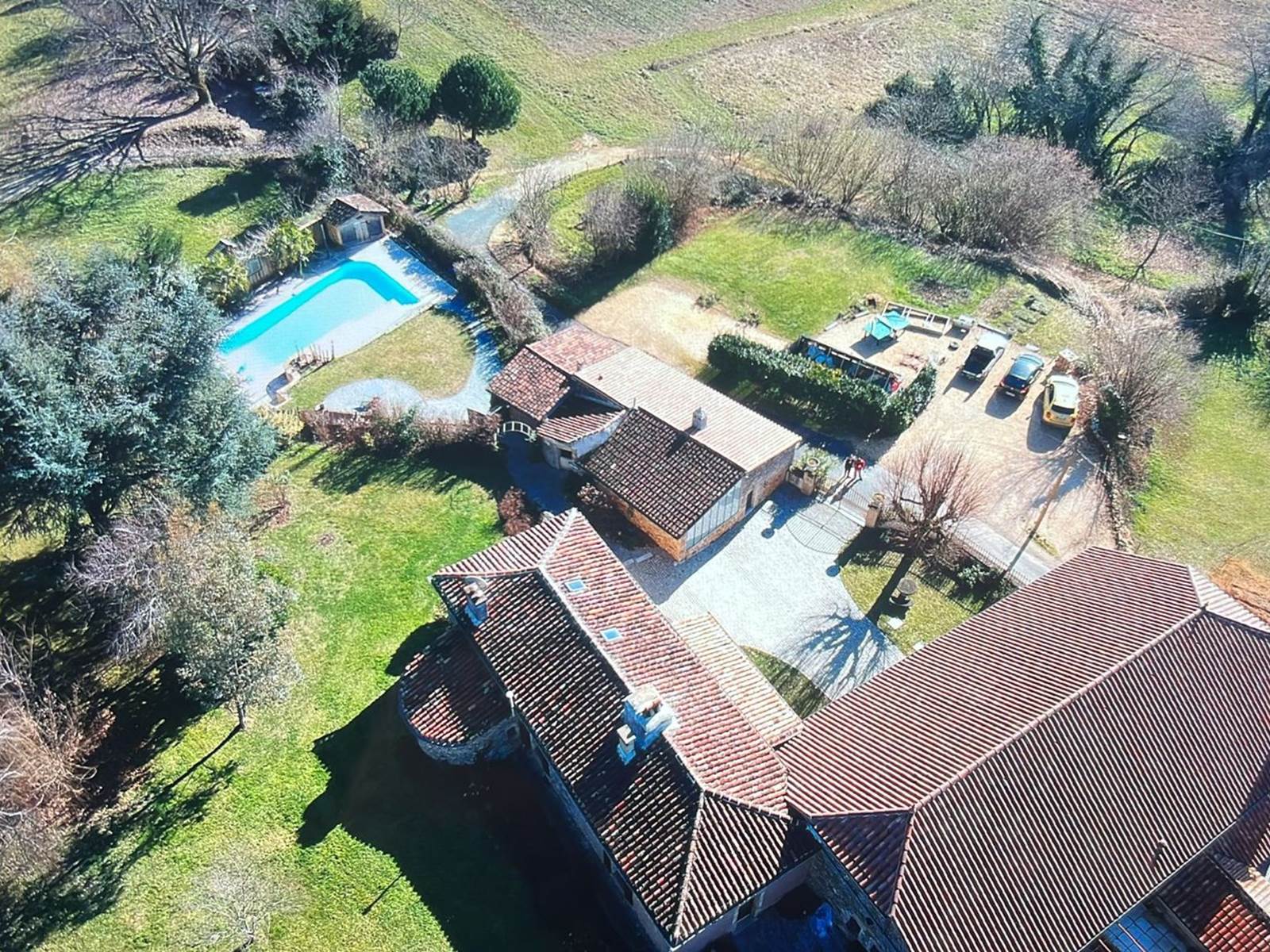 Domaine du Peyrot vue du ciel