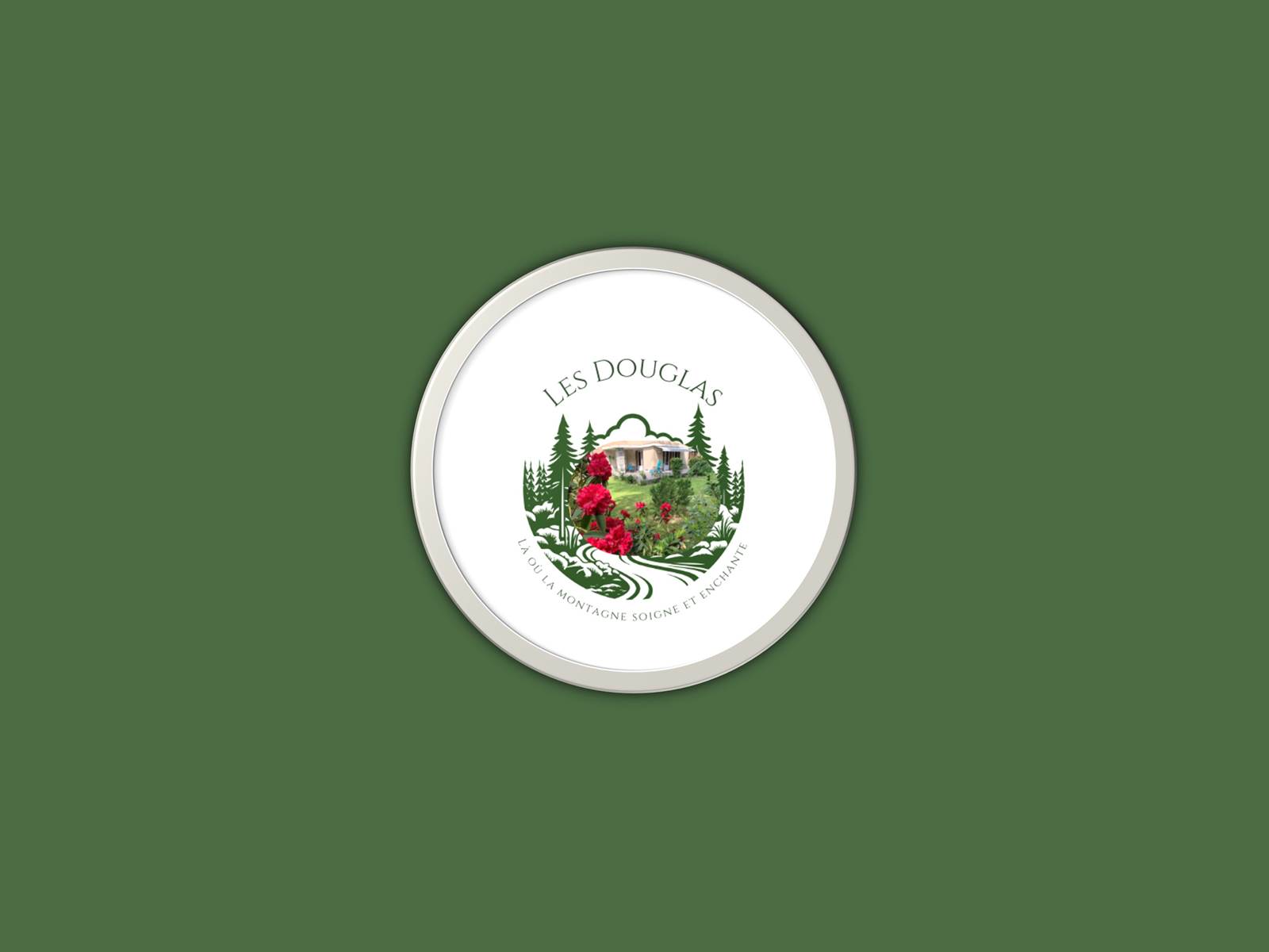 Logo fond vert