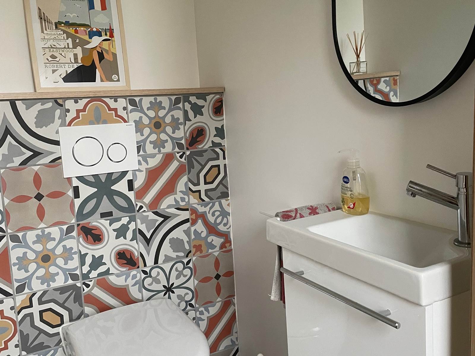 les toilettes au rez-de-chaussée