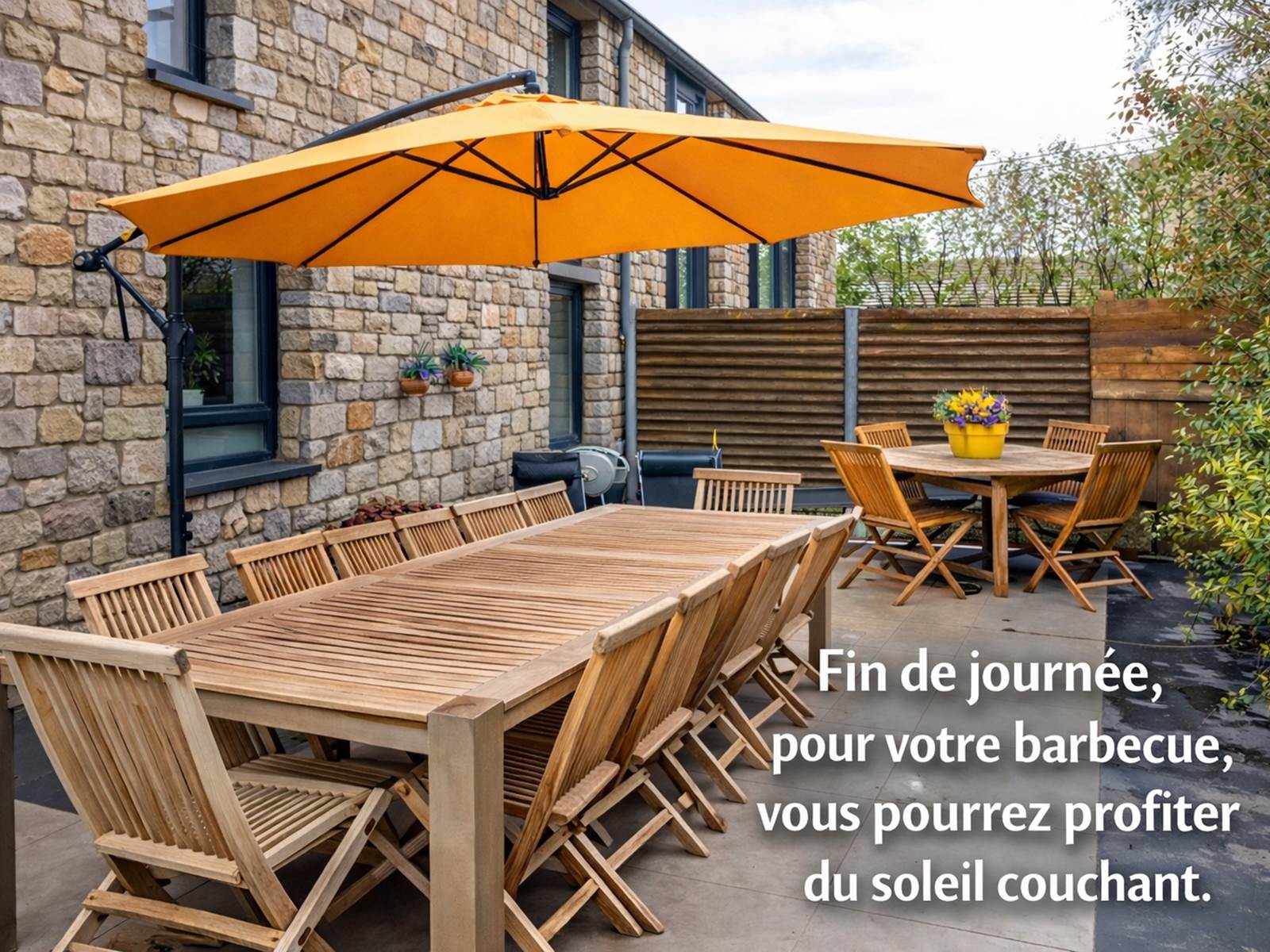 Terrasse arrière pour un vrai moment de plaisir !