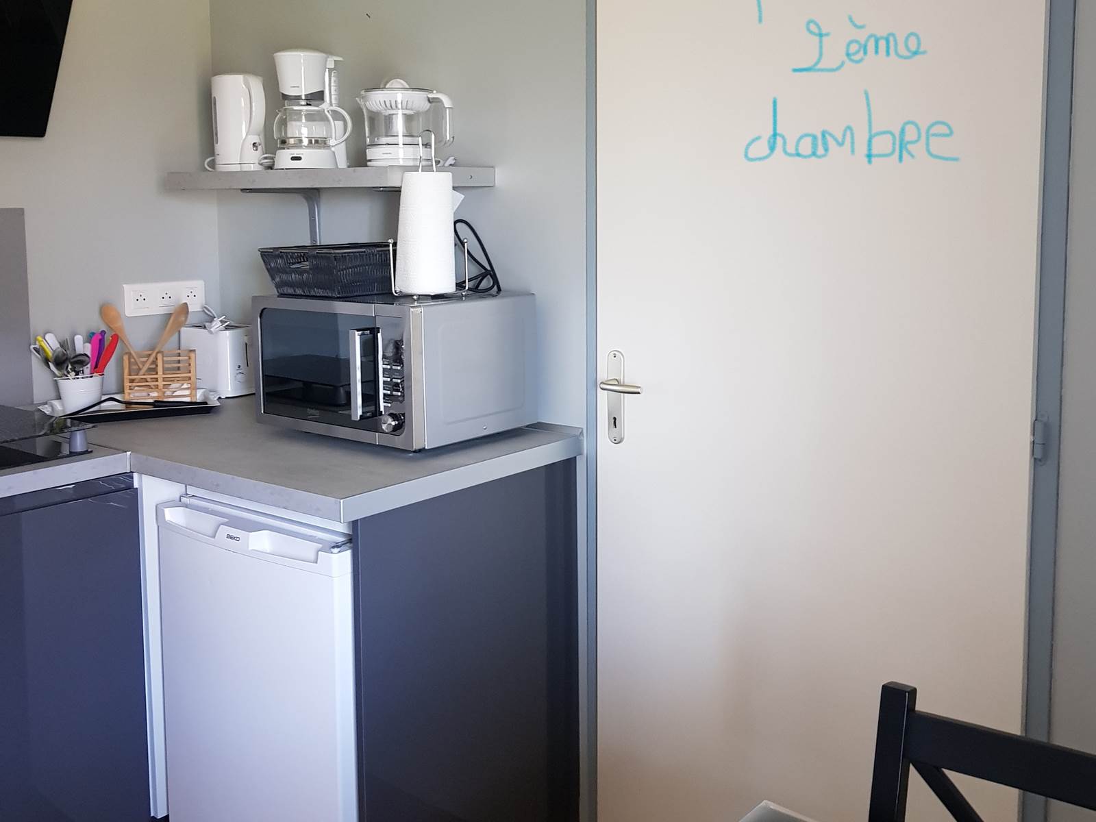 Porte donnant accès à la 2ème chambre