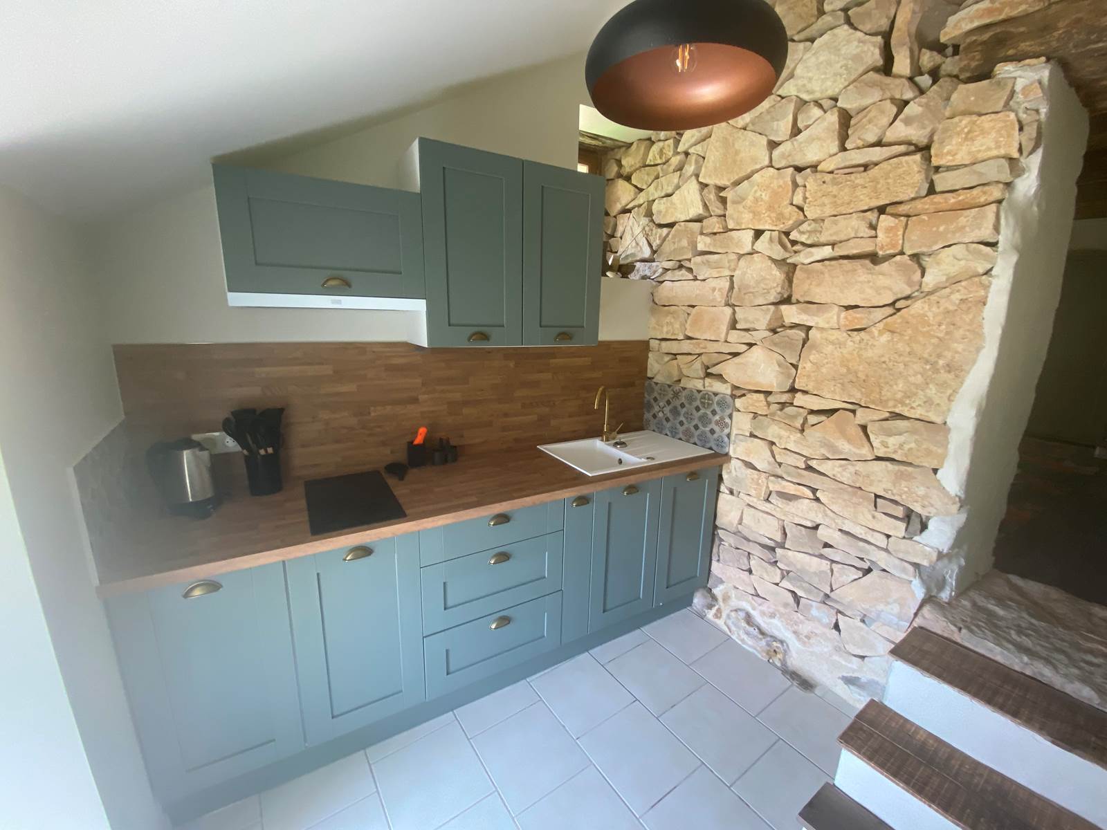 La cuisine équipée du Gîte du Domaine du Gravier