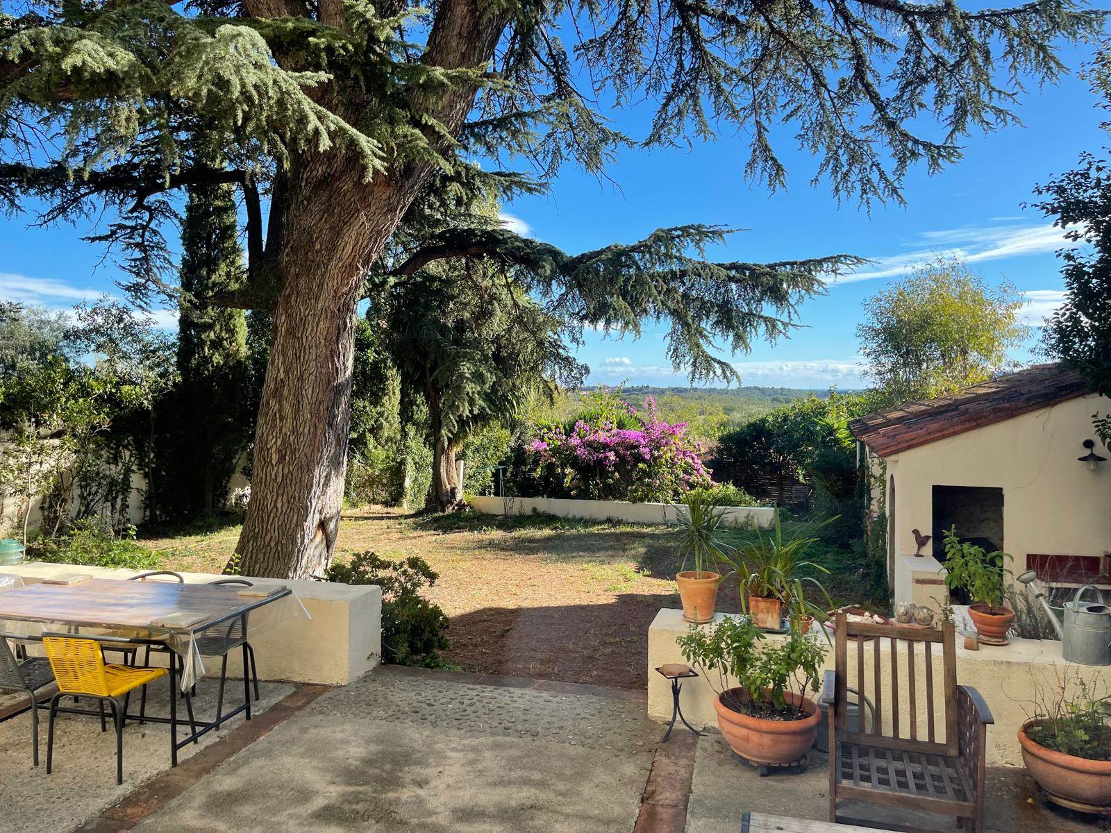 La Bastide du Cèdre-vue et cedre