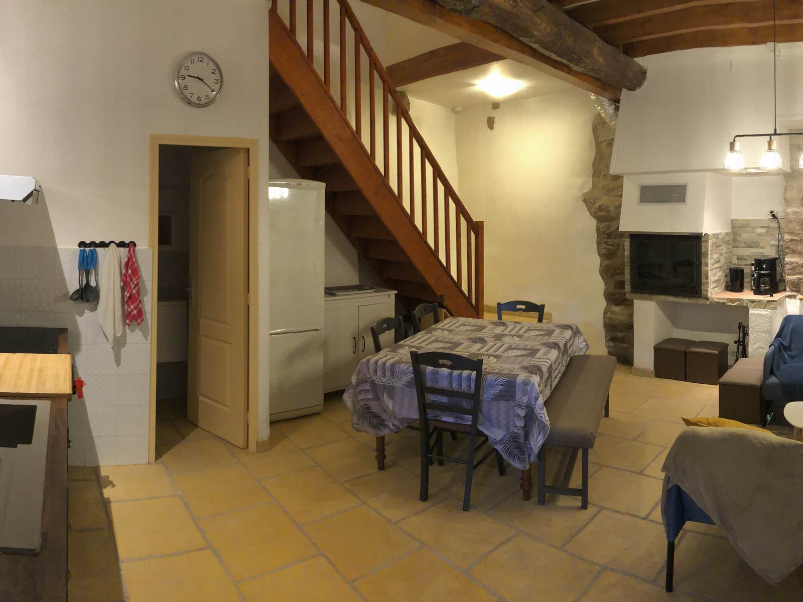 le séjour de la maison des Tisserands