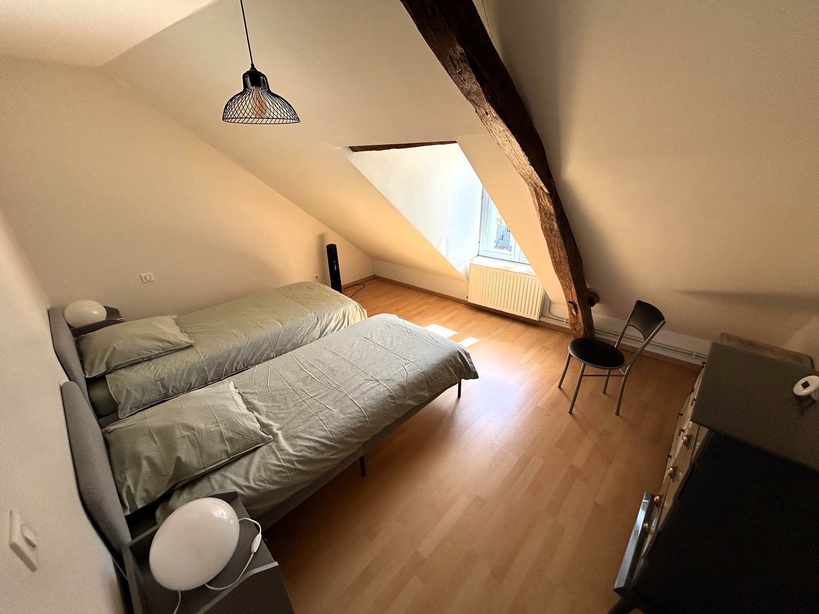 Chambre deux lits