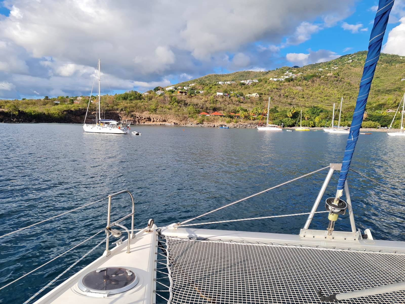 en route en catamaran