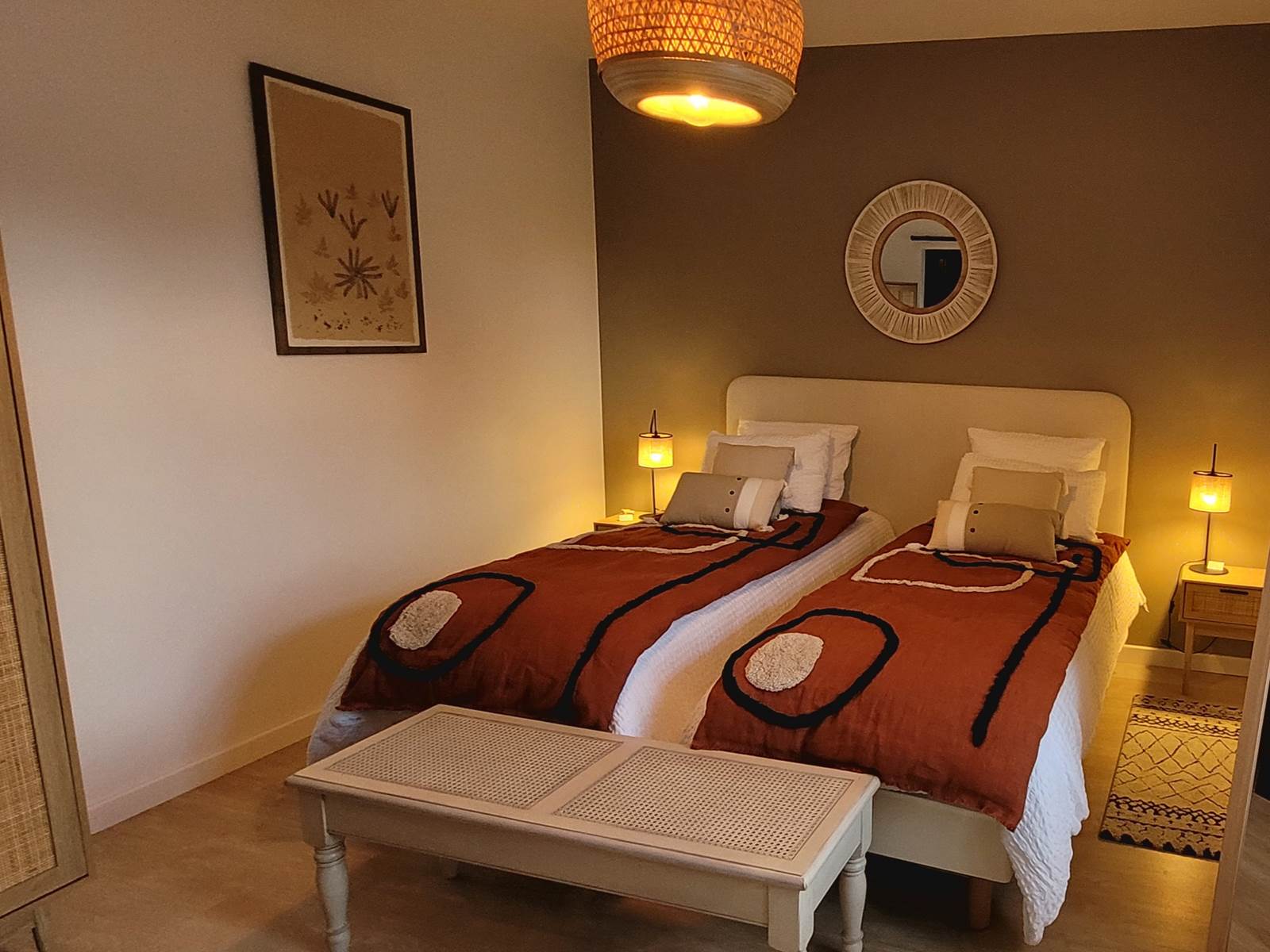 Chambre Glénan en 2 lits-carousel