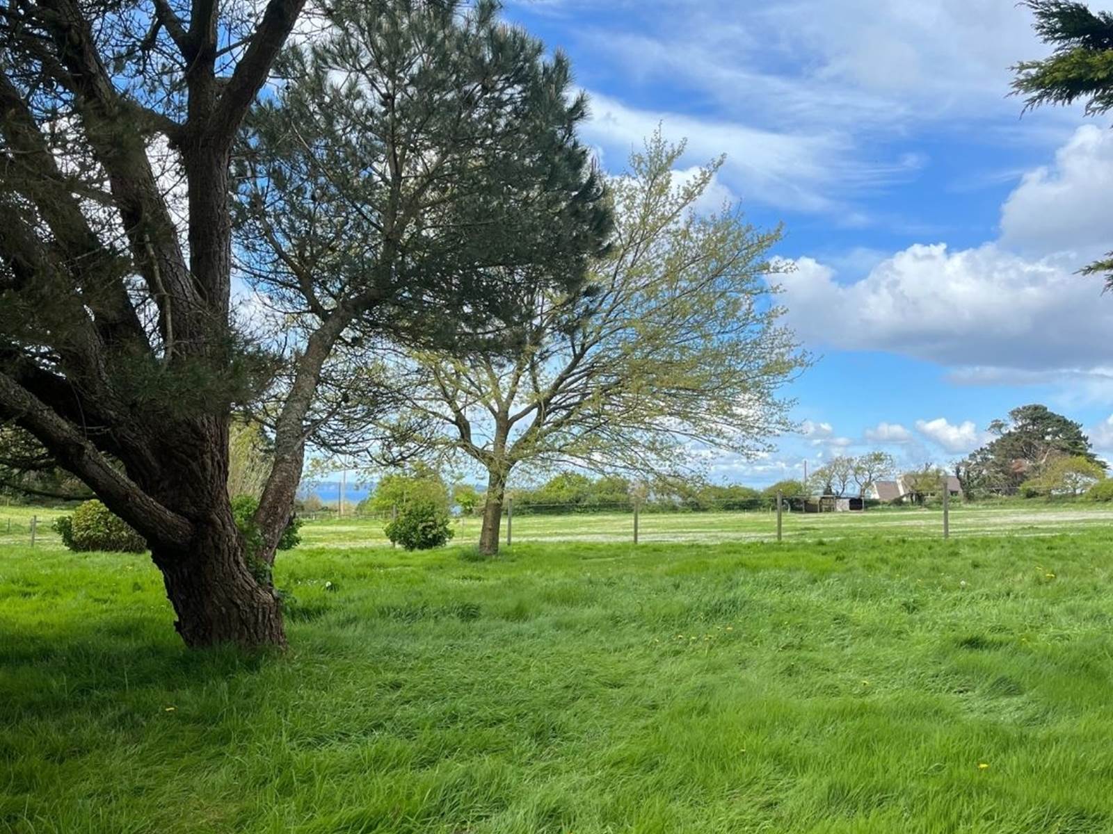 gîte de kergavan - pré du gite vue sur mer