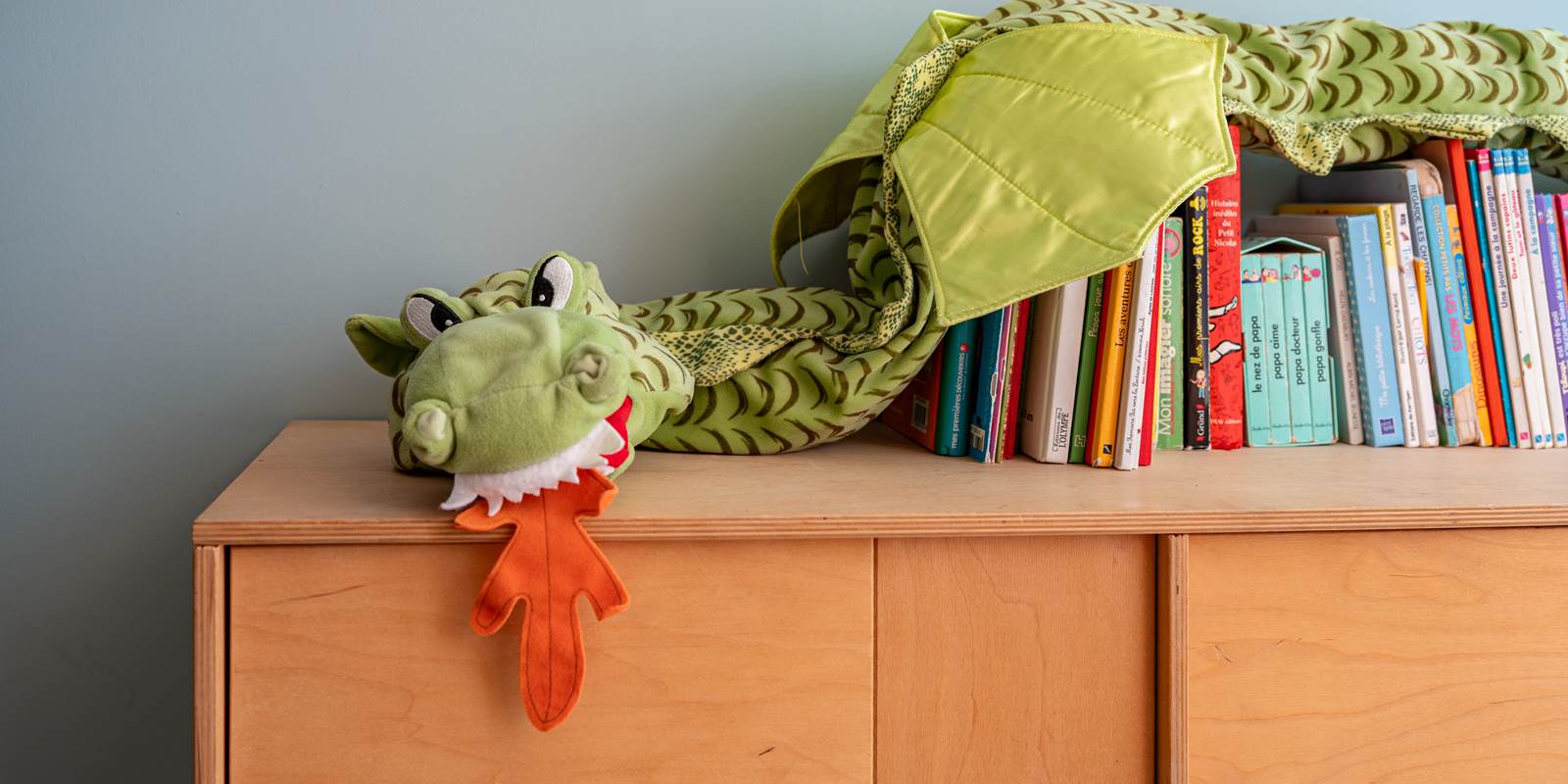 Armoire à jeux et livres pour enfants
