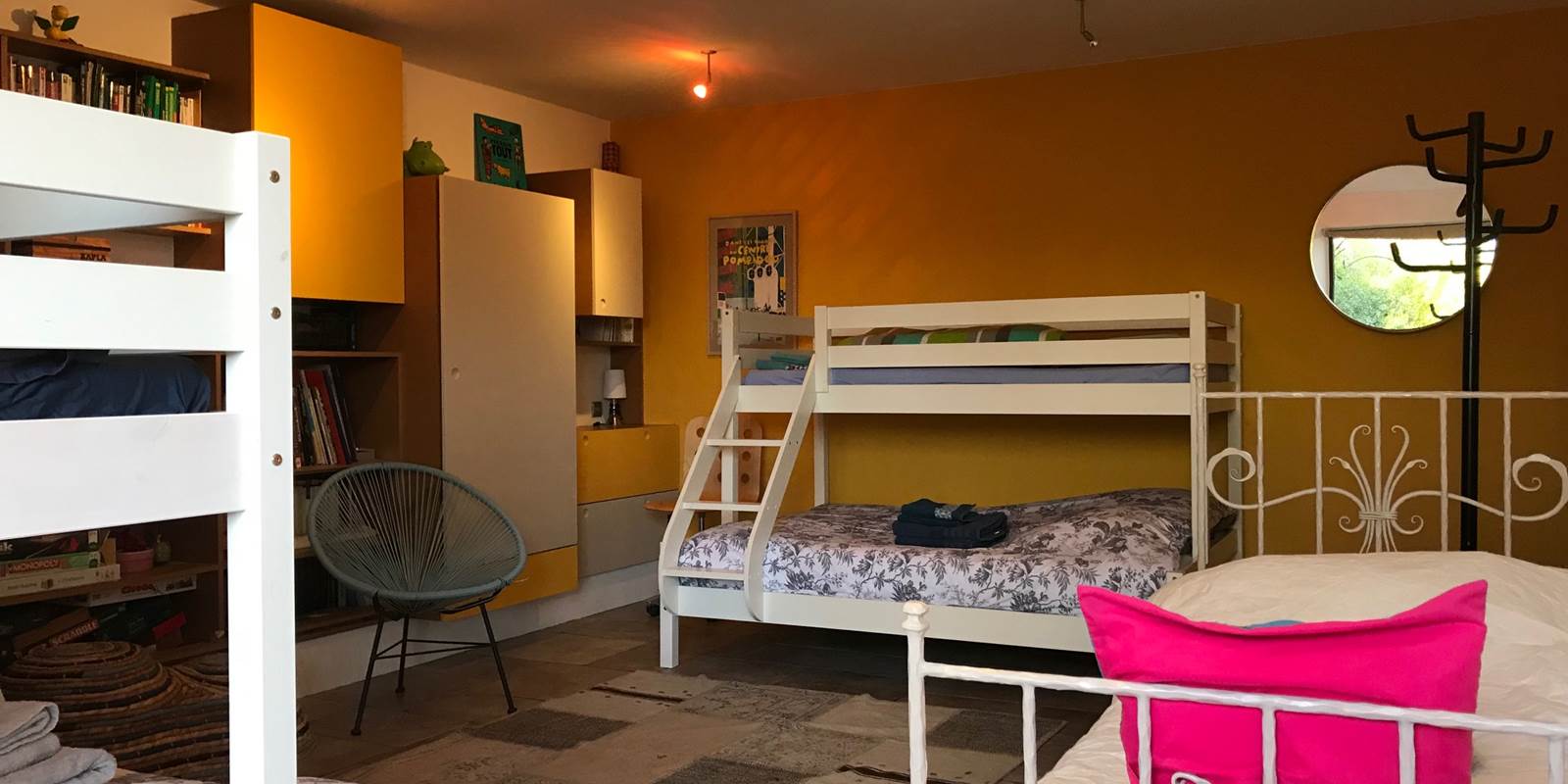 Dortoir, 2 lits superposés, 7 couchages