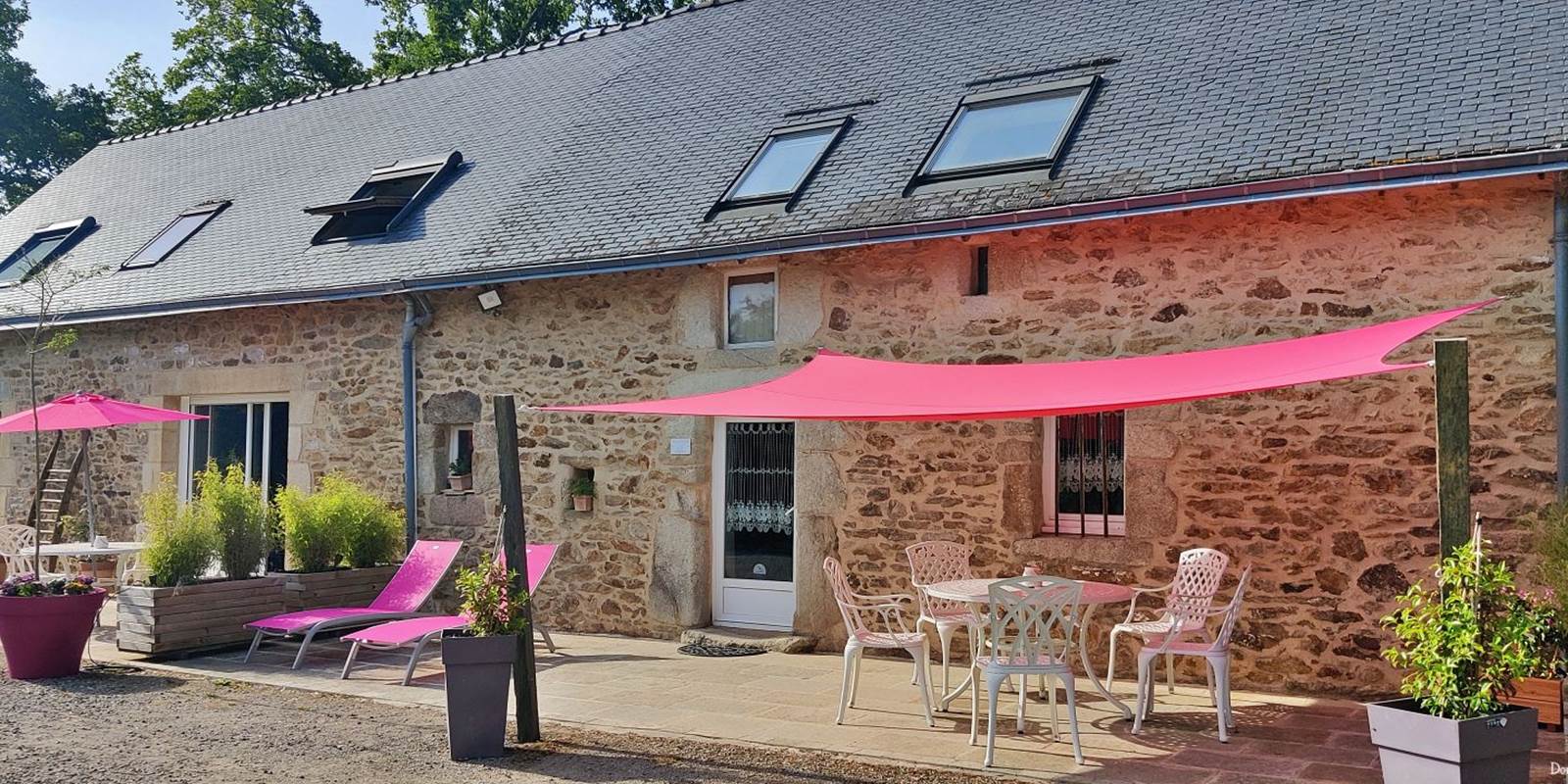 terrasse domaine de kerizel maison d'hôtes bien être morbihan bretagne séjour repos détente sommeil anti stress burn out cure ayurvédique