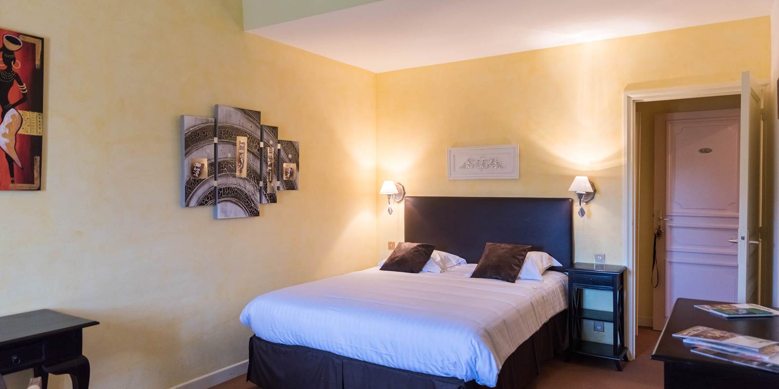 Chambre quadruple Marron Château