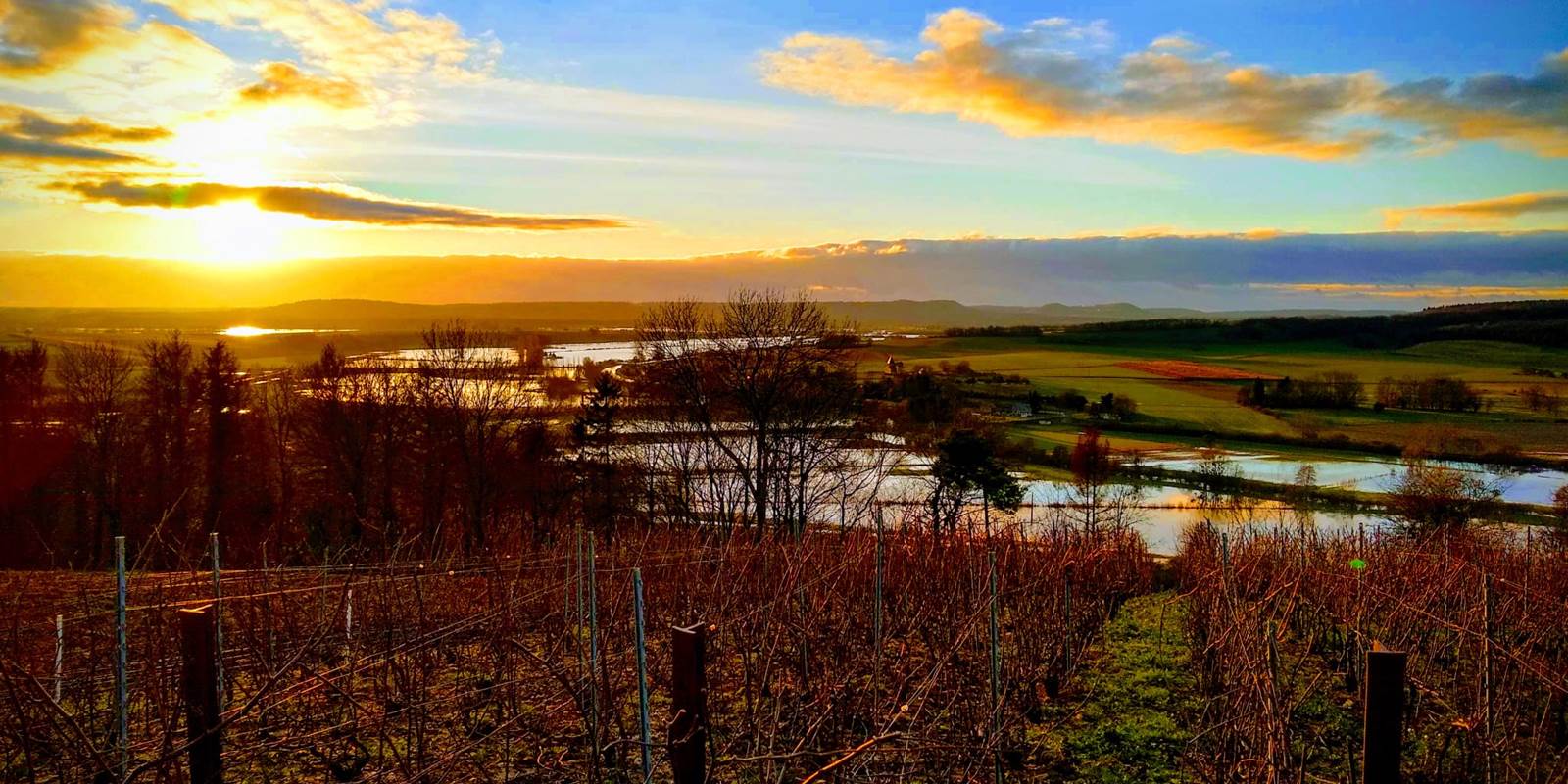 Chémery vallée de la Bar inondée