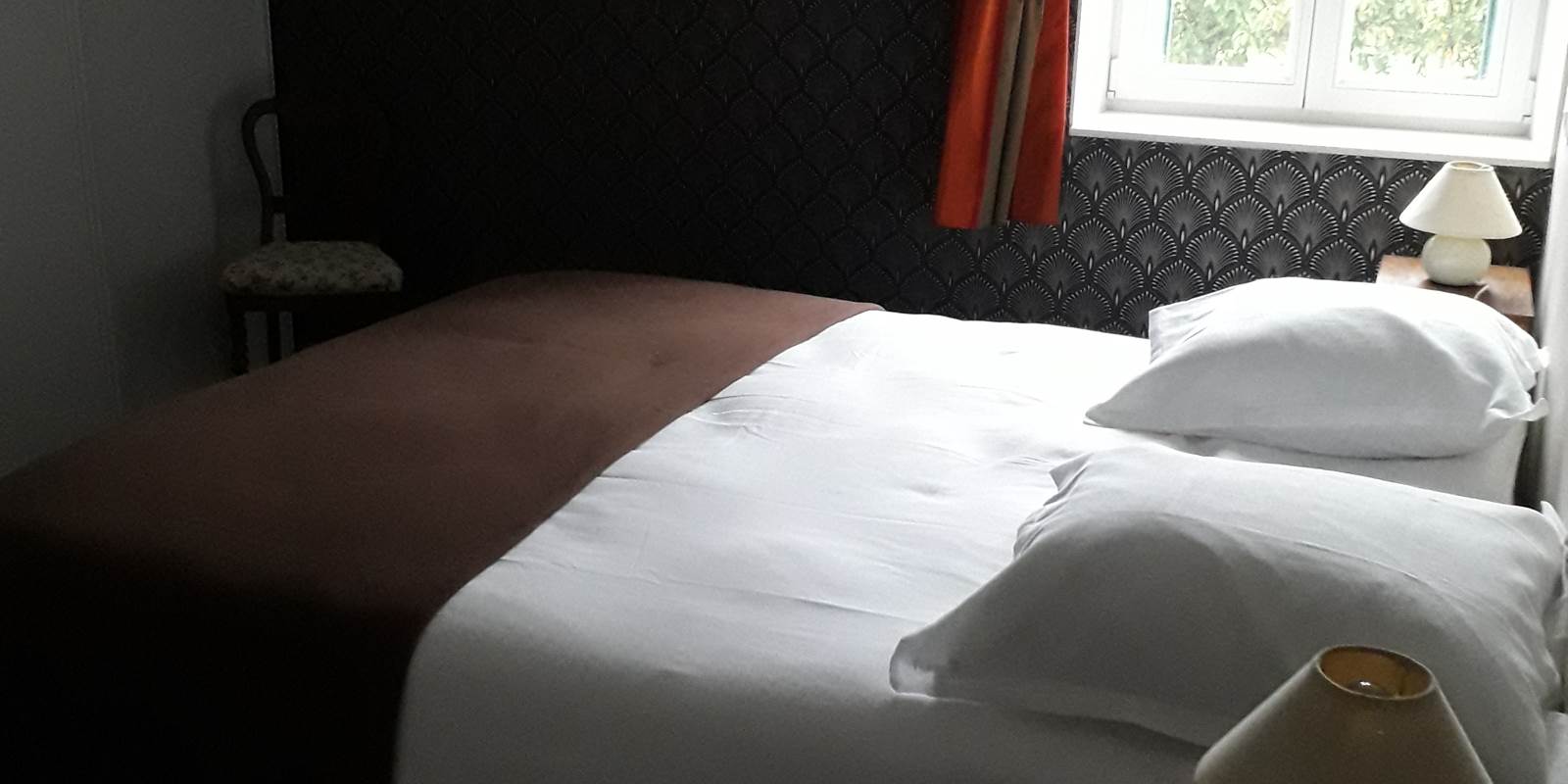 chambre à coucher du gîte